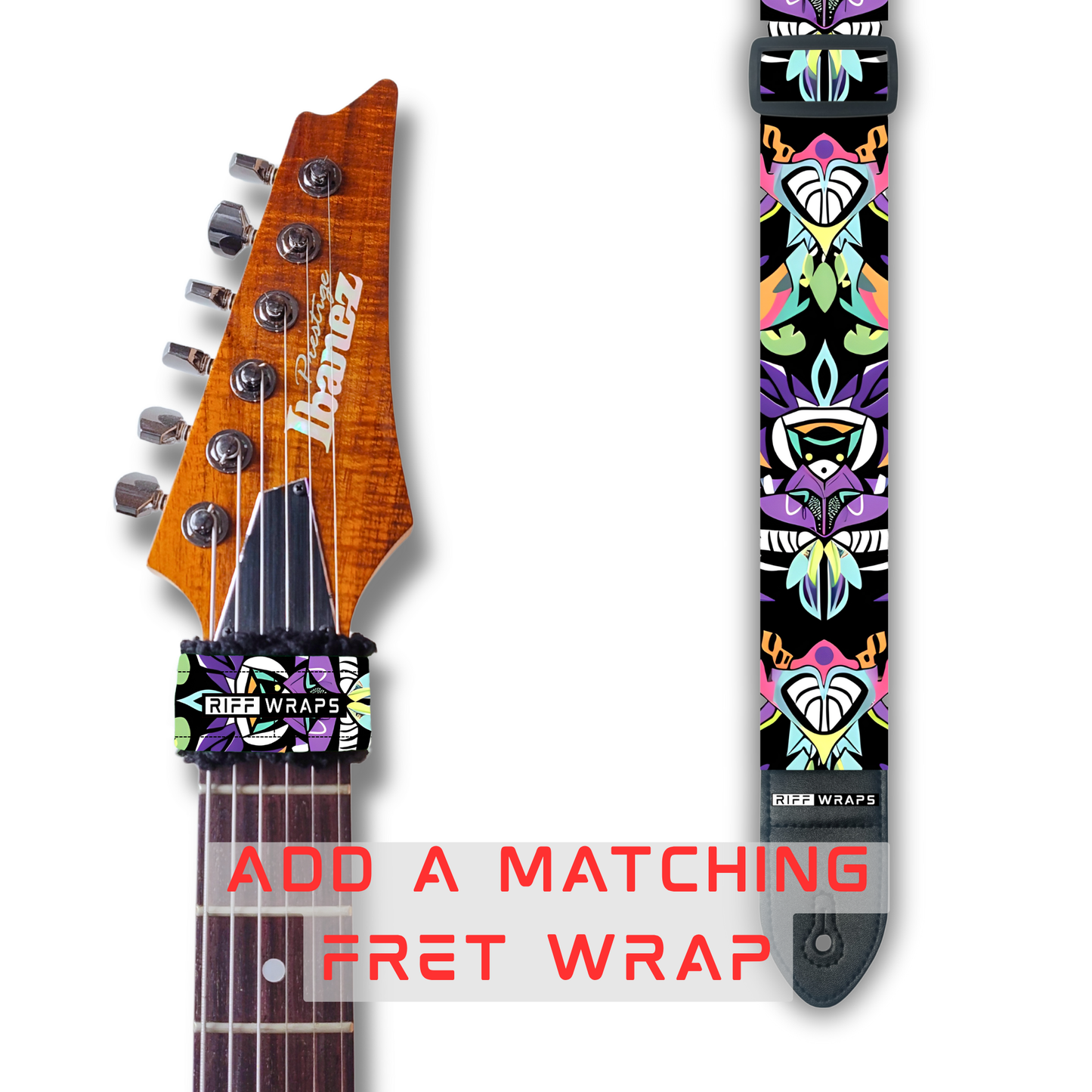 Tribal - Abstract 2 - Padded Guitar Strap
