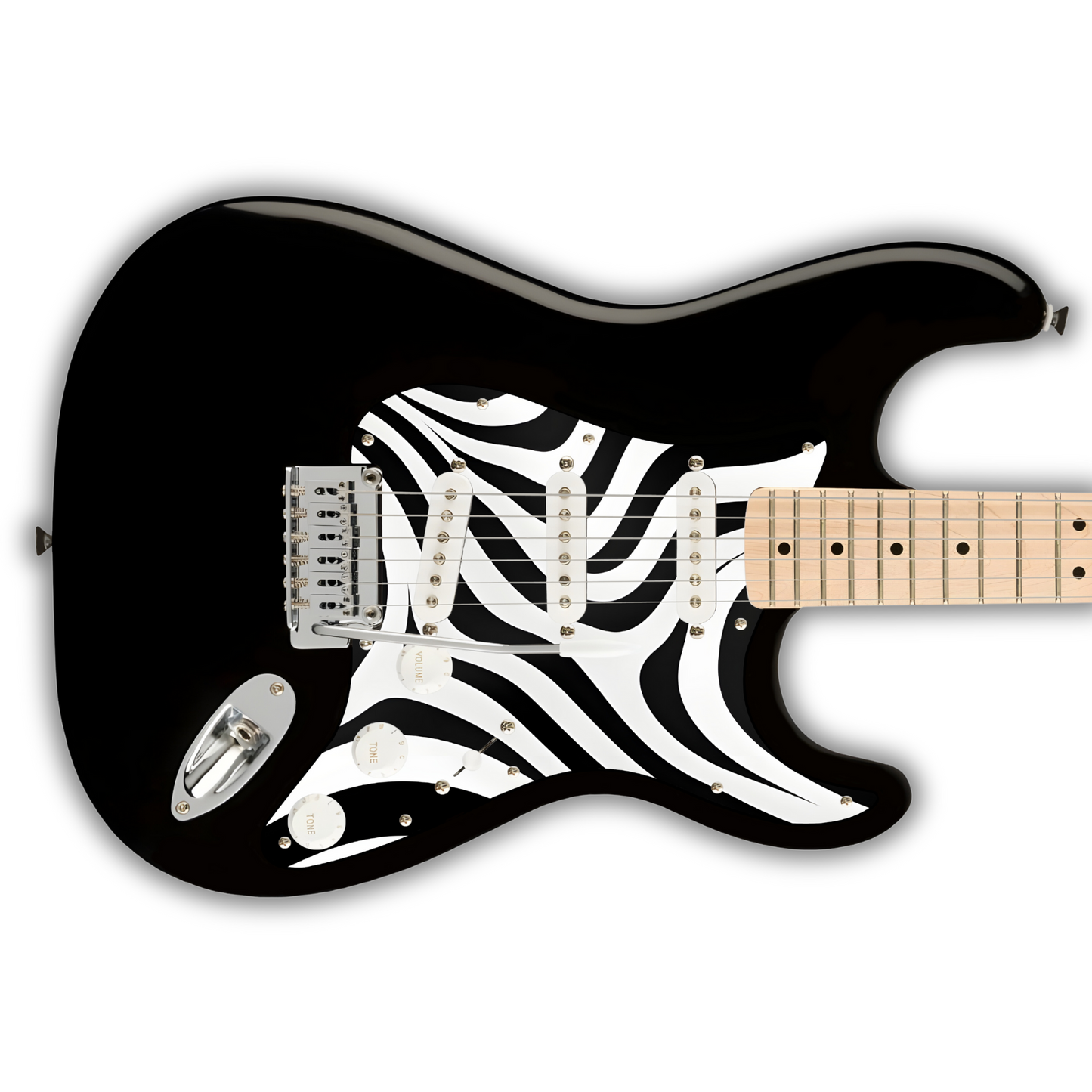 Black & White -Pickguards - S Style - Modern 11 Hole