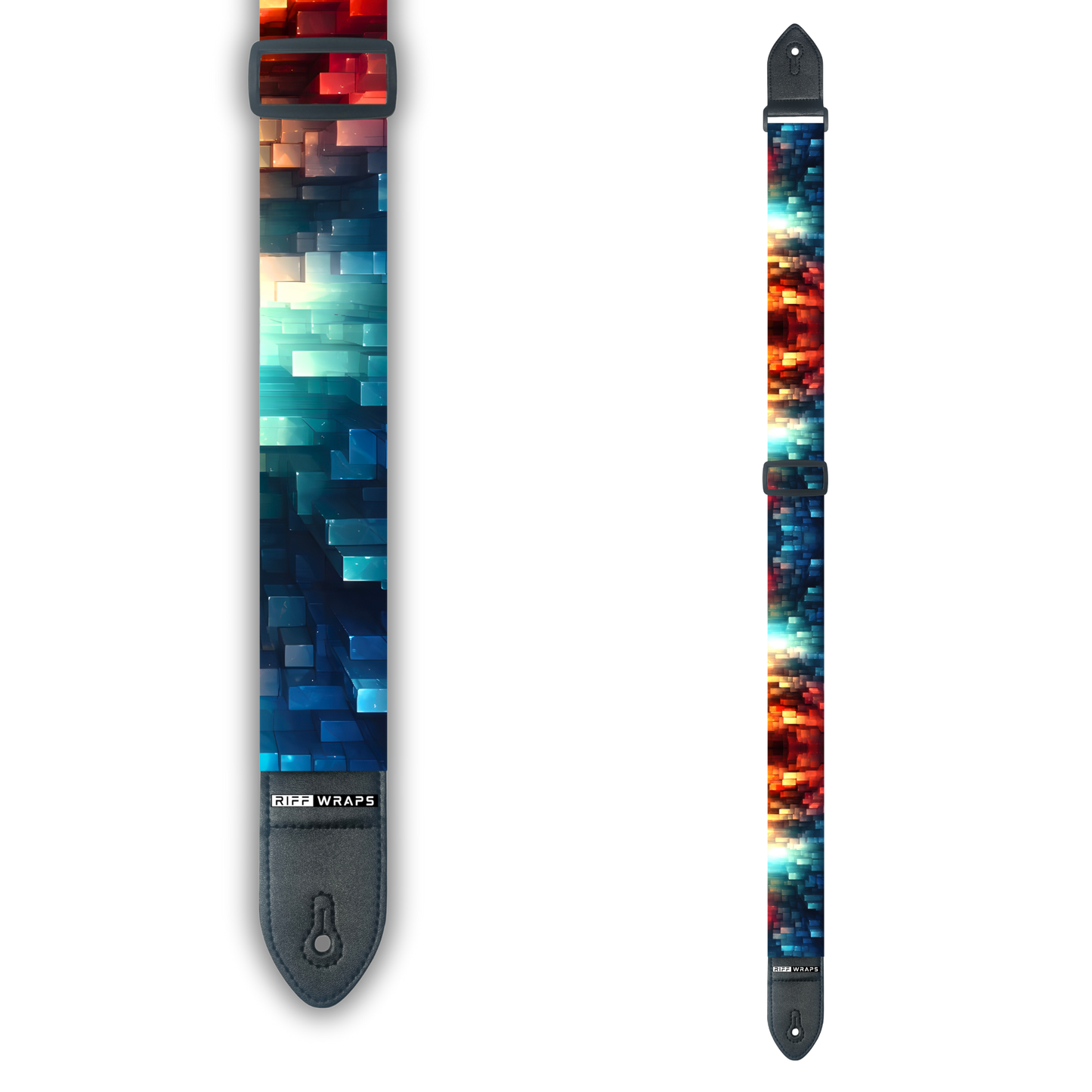 Geometric - Futuristic - Padded Guitar Strap