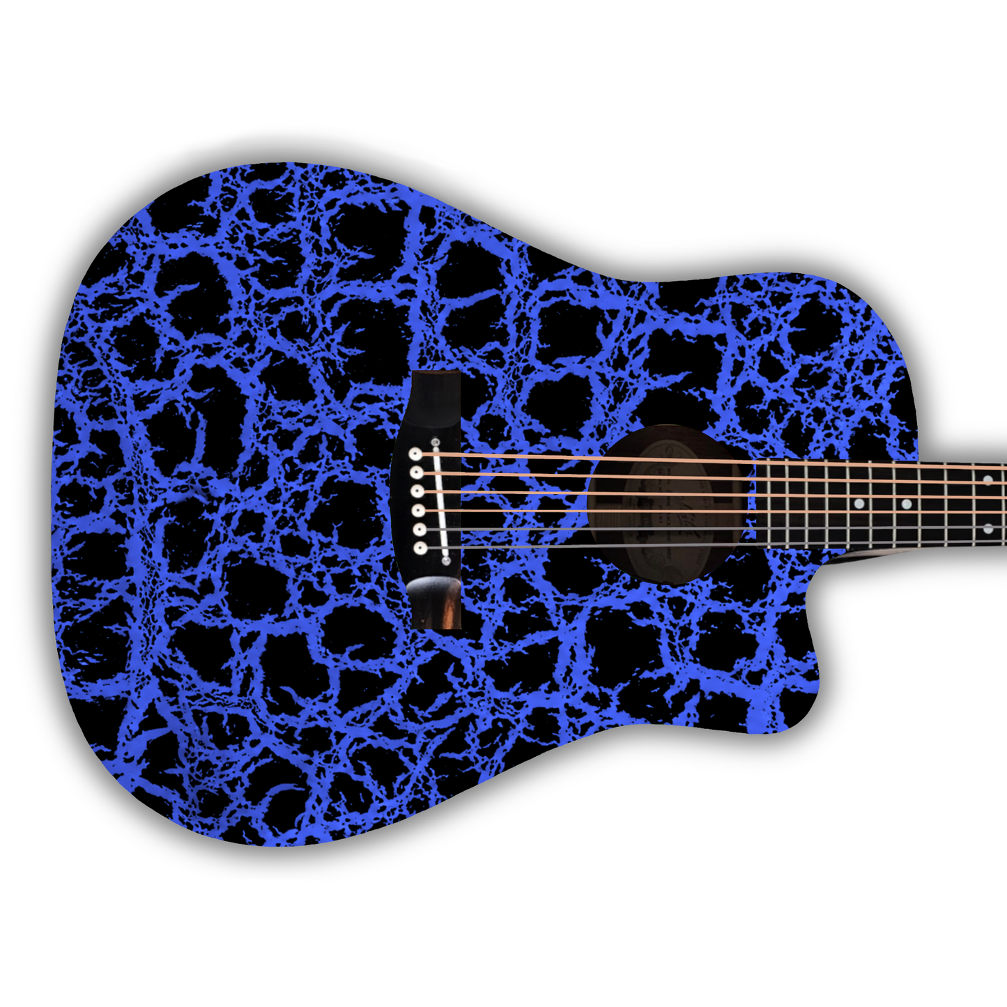 Crackle - Blue - Guitar Vinyl Wrap