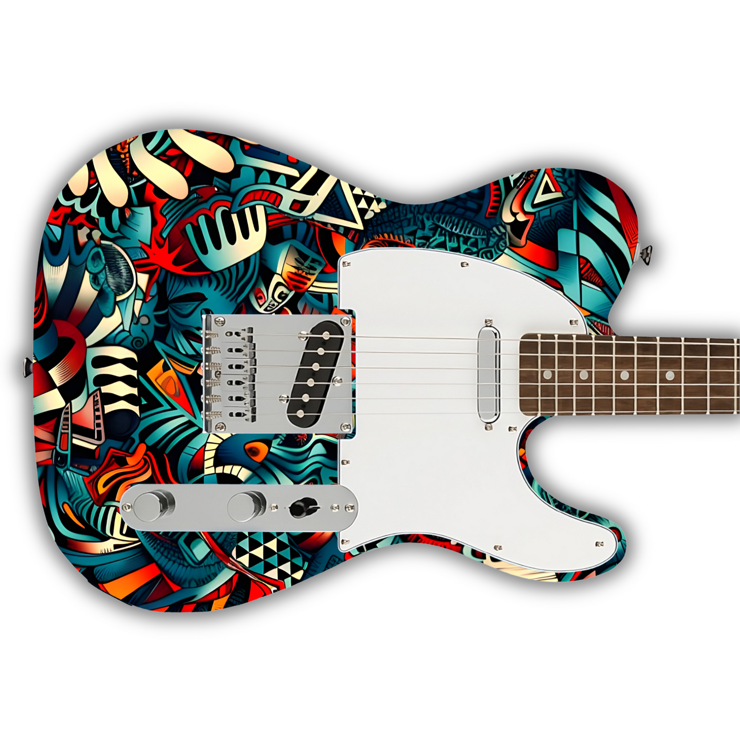 Tribal - Abstract 1 - Guitar Wrap & Strap Bundle