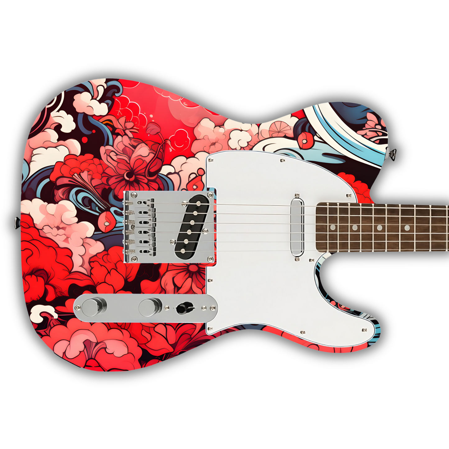 Tribal - Japan Inspired 2 - Guitar Wrap & Strap Bundle