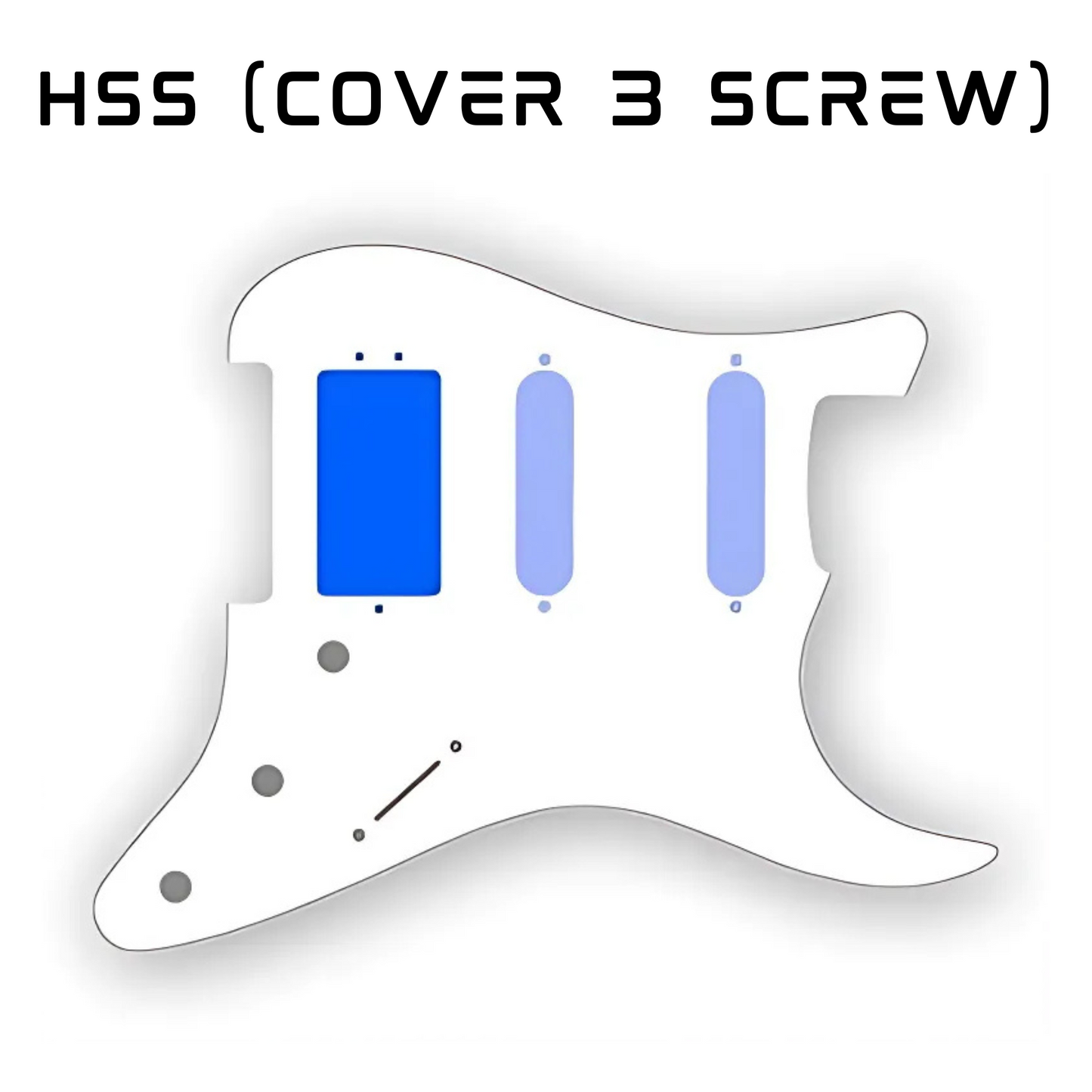 渦巻き(ピックガード)Sスタイル - モダン 11 穴