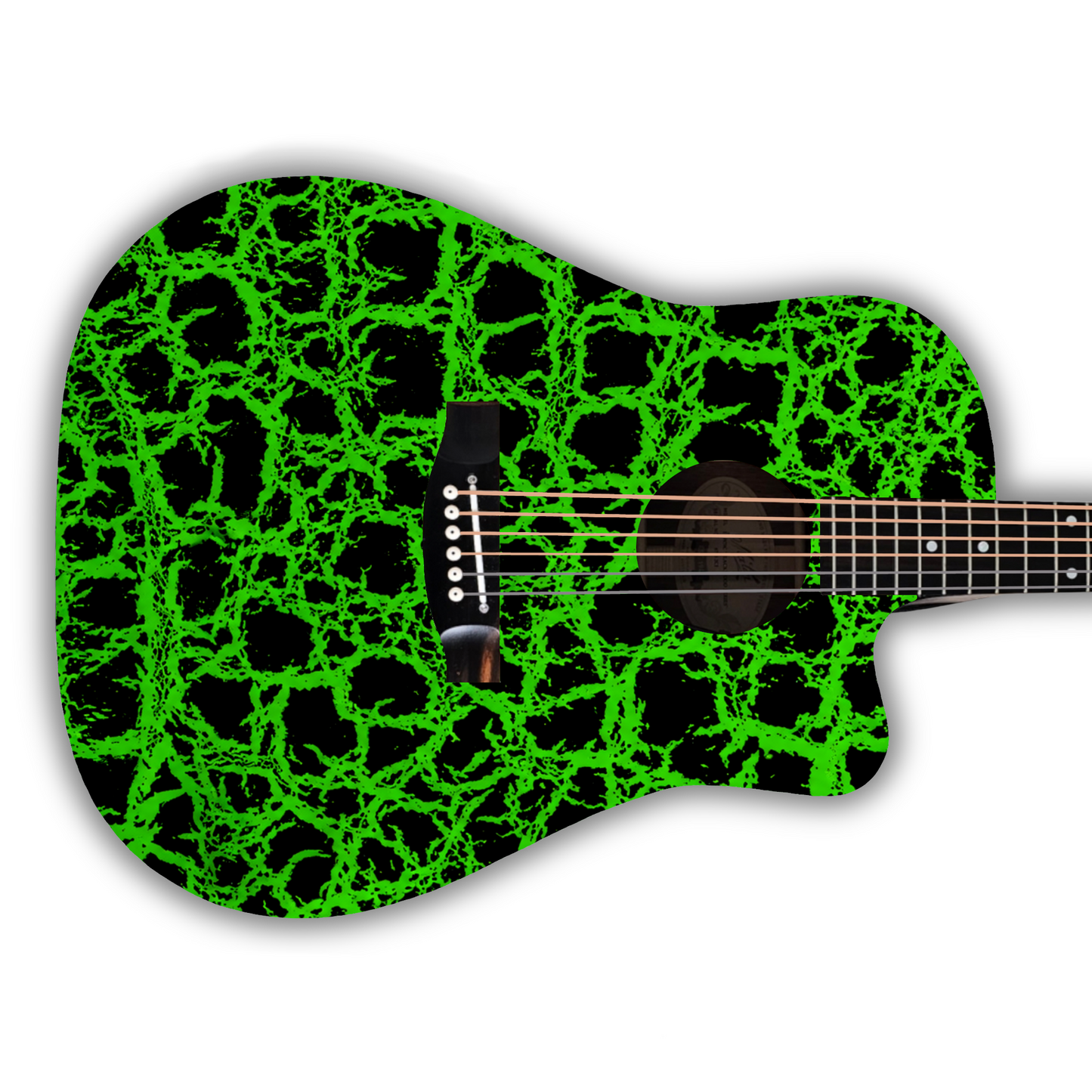 Crackle - Green - Guitar Vinyl Wrap