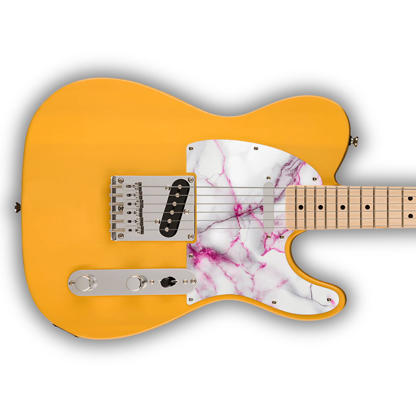 Marble - Pink & White - Pickguard