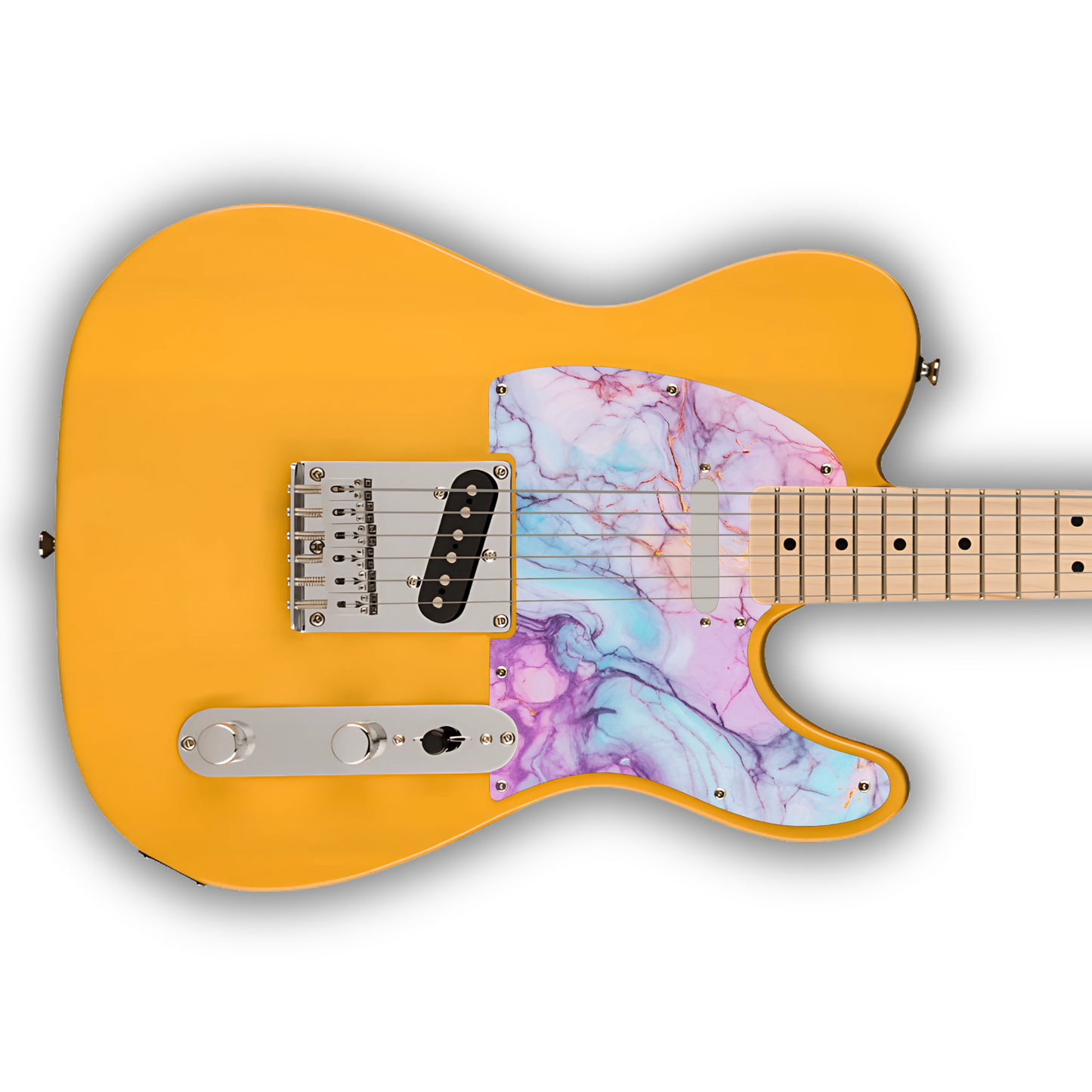 Marble - Purple, Blue White & Gold - Pickguard