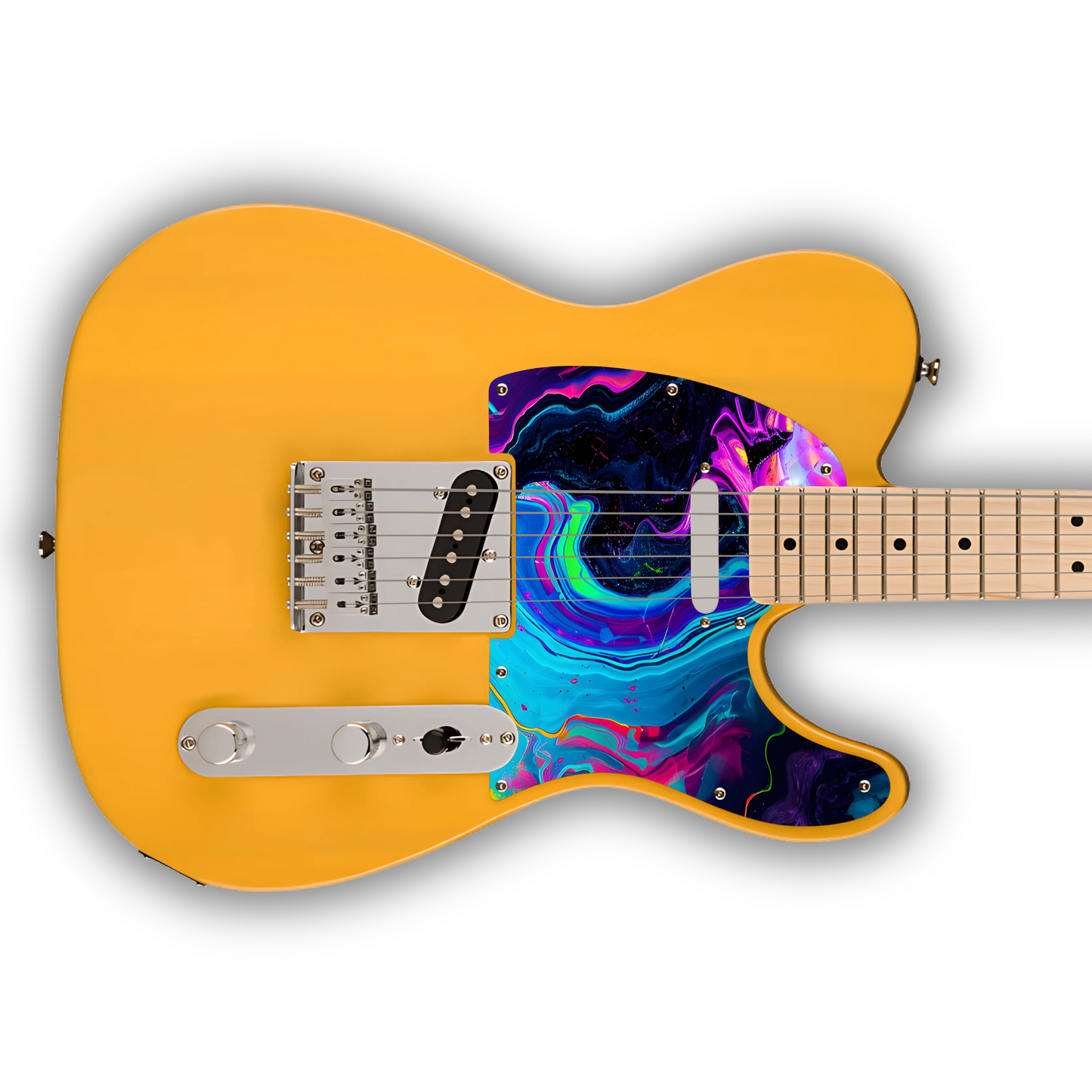 Swirls - Neon 1 - Pickguard