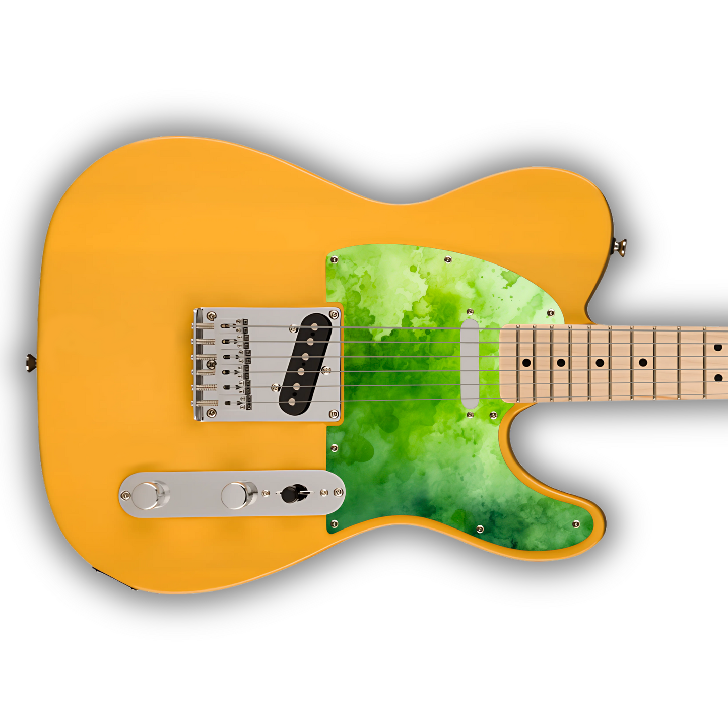 Watercolour - Green 1 - Pickguard