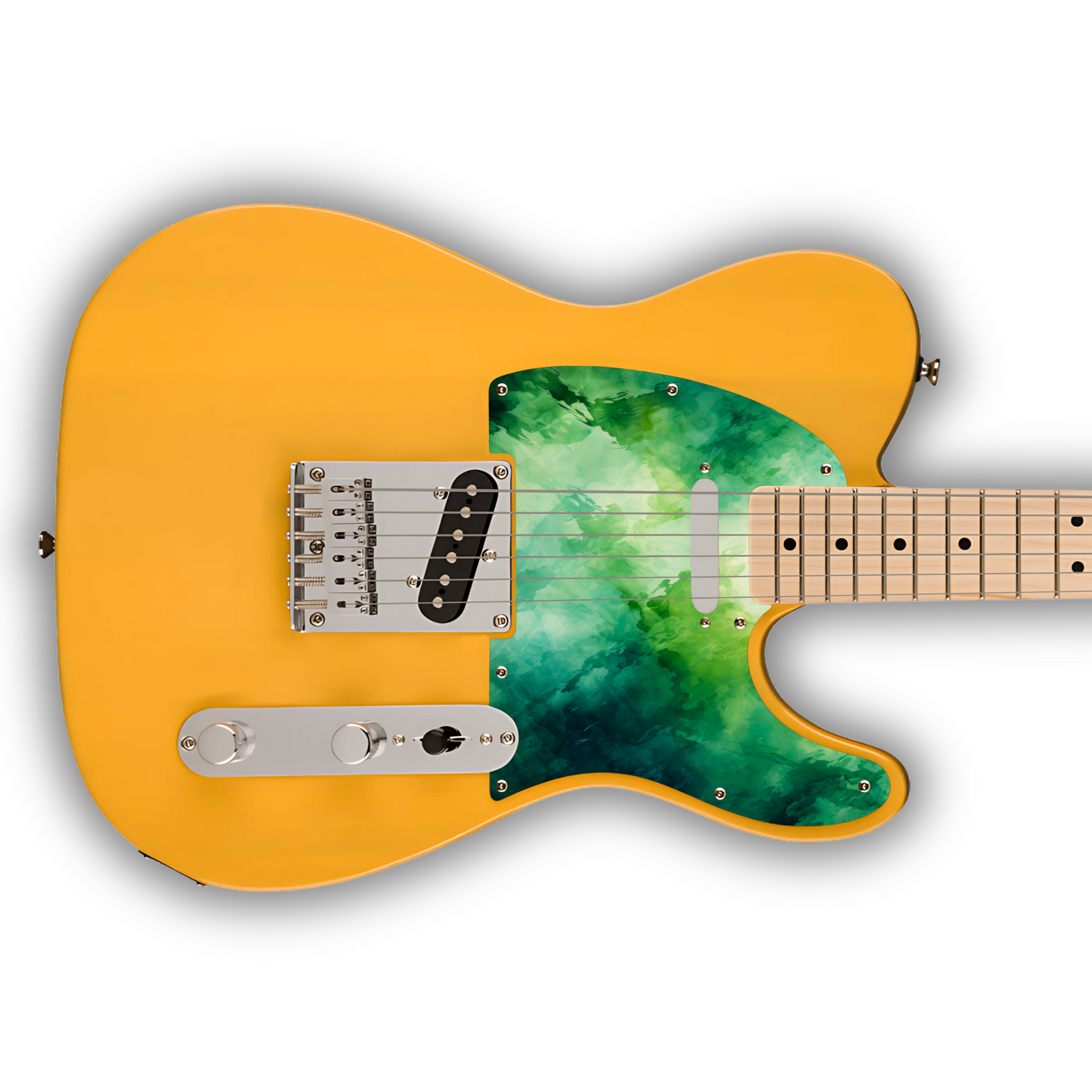 Watercolour - Green 2 - Pickguard
