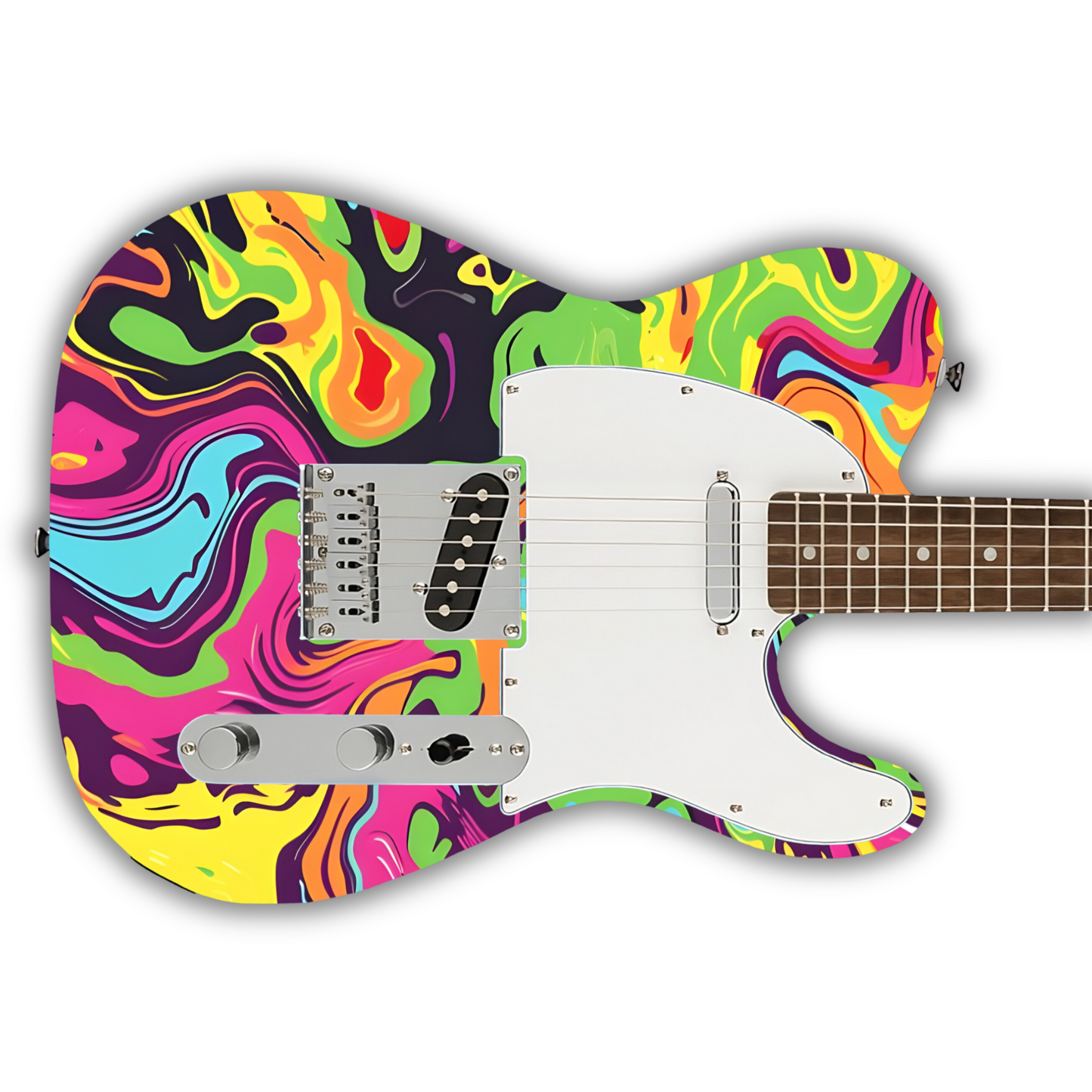 Swirls - Psychedelic - Guitar Vinyl Wrap