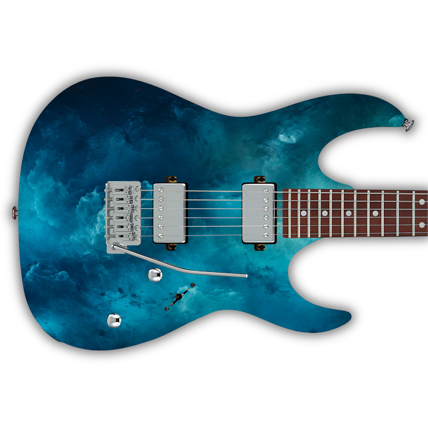 Watercolour - Blue 2 - Guitar Vinyl Wrap