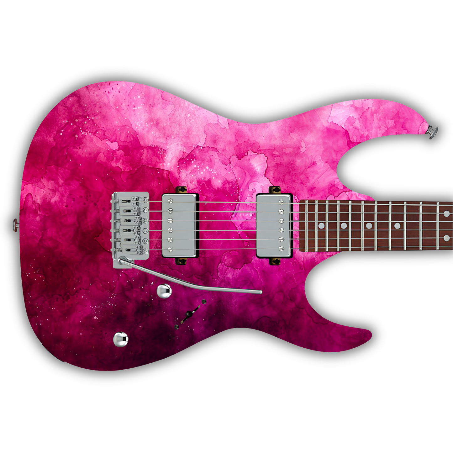 Watercolour - Pink - Guitar Vinyl Wrap