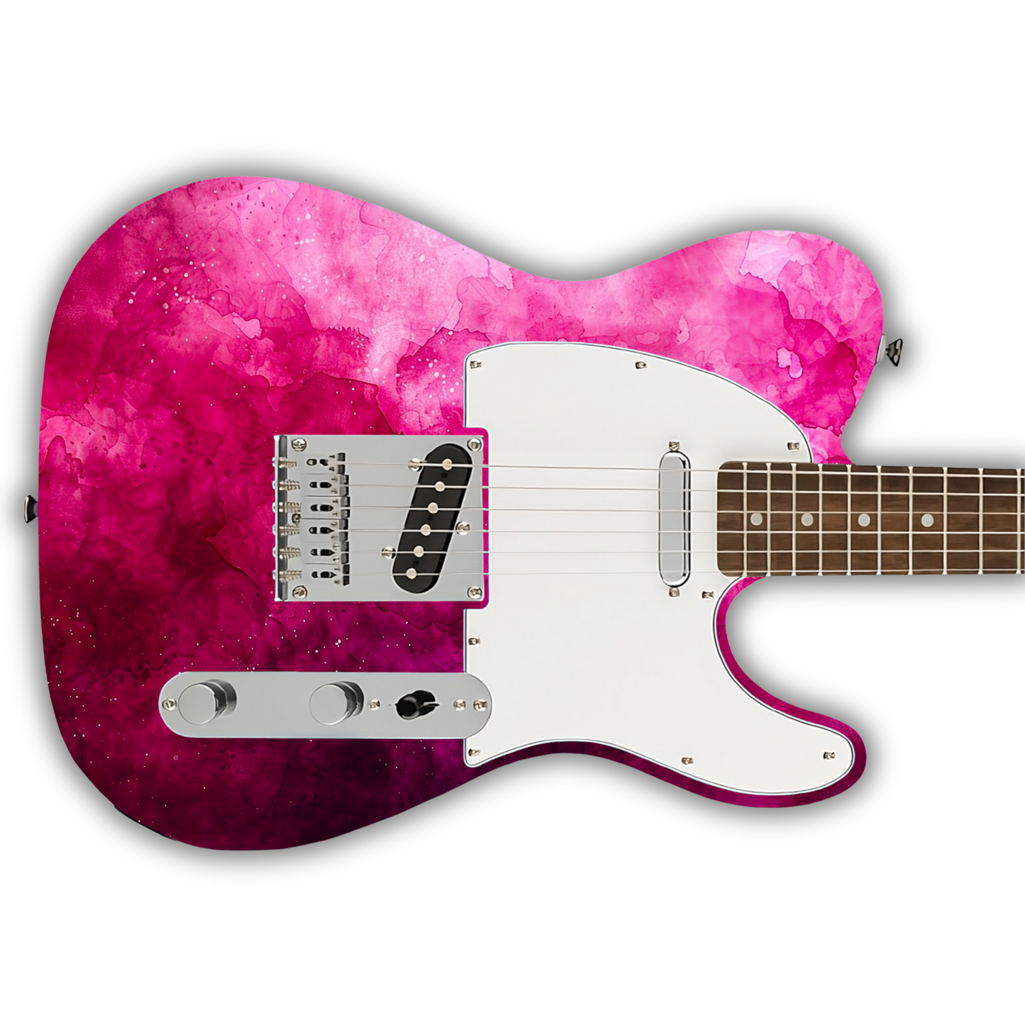 Watercolour - Pink - Guitar Vinyl Wrap