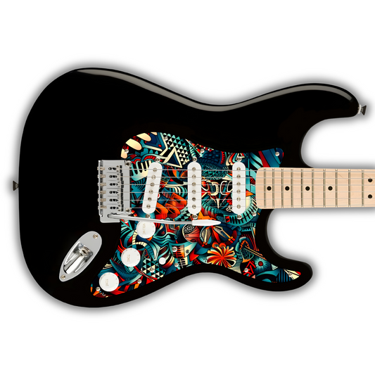 Tribal (Pickguards) S Style - Modern 11 Hole