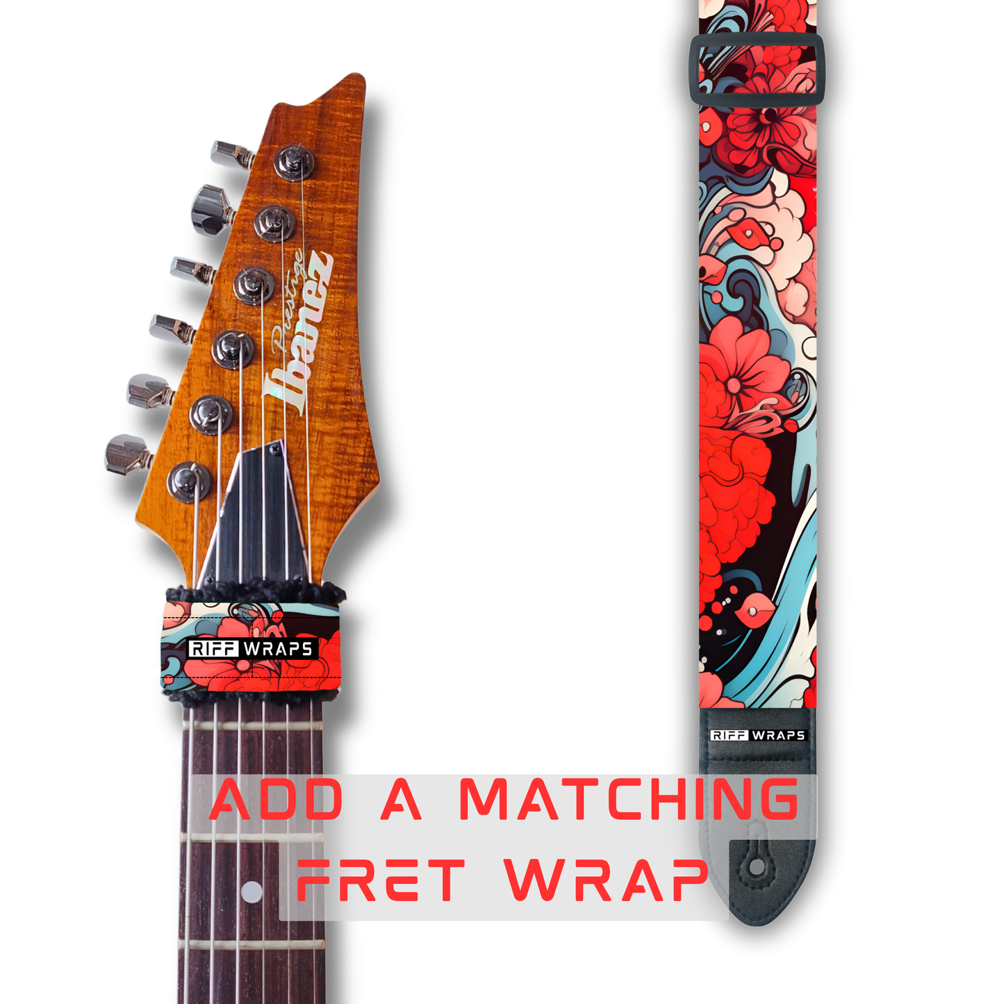 Tribal - Japan Inspired 2 - Padded Guitar Strap