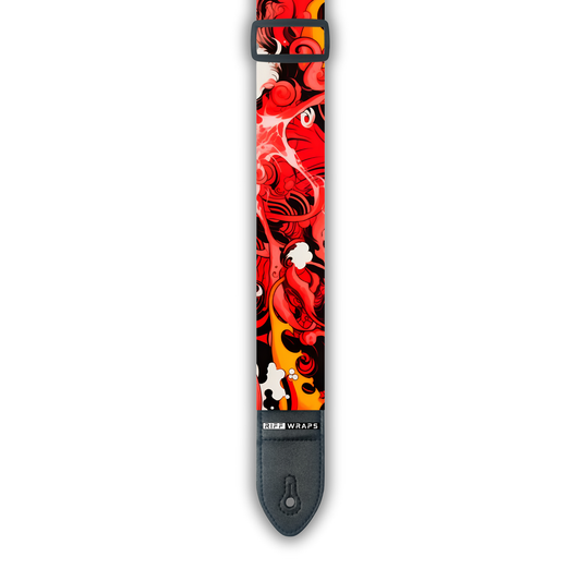 Tribal - Japan Inspired 1 - Padded Guitar Strap