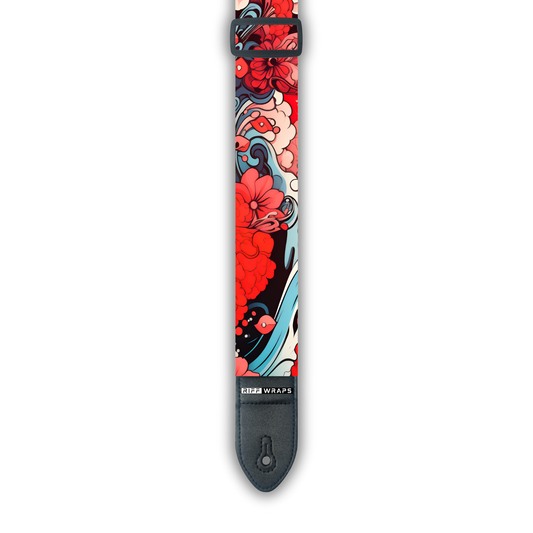 Tribal - Japan Inspired 2 - Padded Guitar Strap