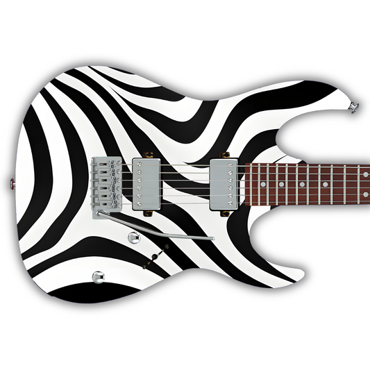 Black & White - Zebra - Guitar Vinyl Wrap