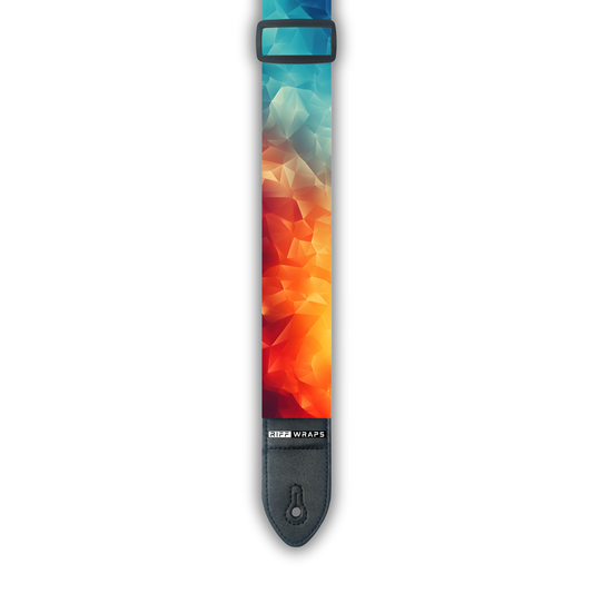 Geometric - Abstract Gradient - Padded Guitar Strap