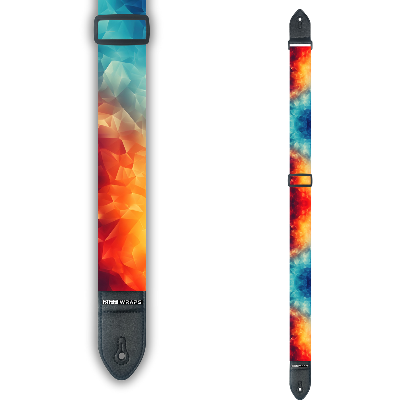 Geometric - Abstract Gradient - Padded Guitar Strap