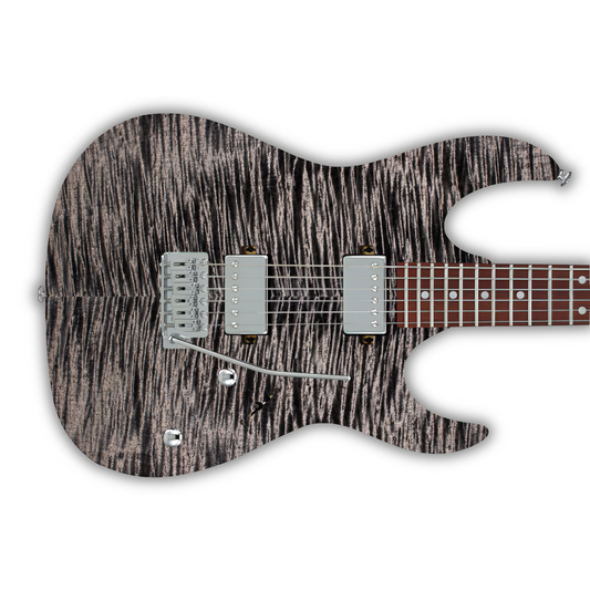 Flame Maple - Black & Grey - Guitar Vinyl Wrap