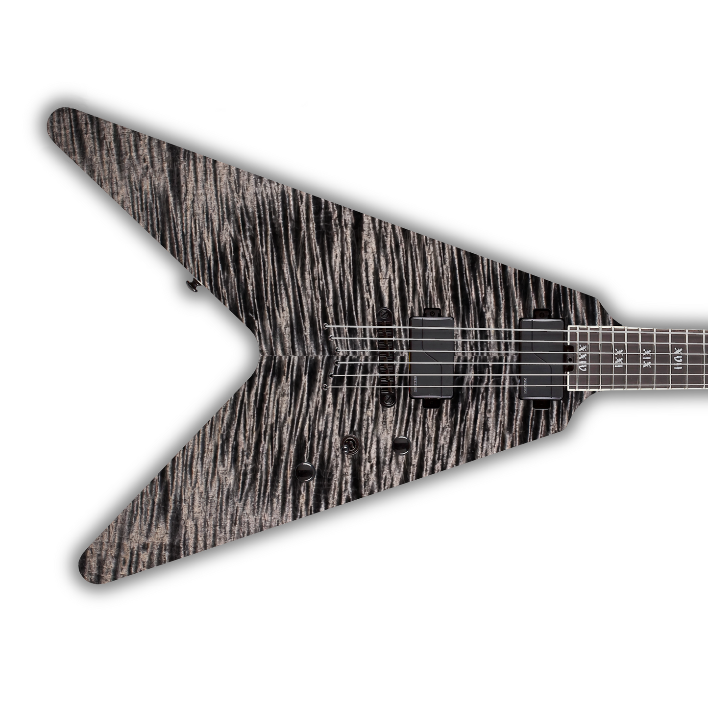 Flame Maple - Black & Grey - Guitar Vinyl Wrap