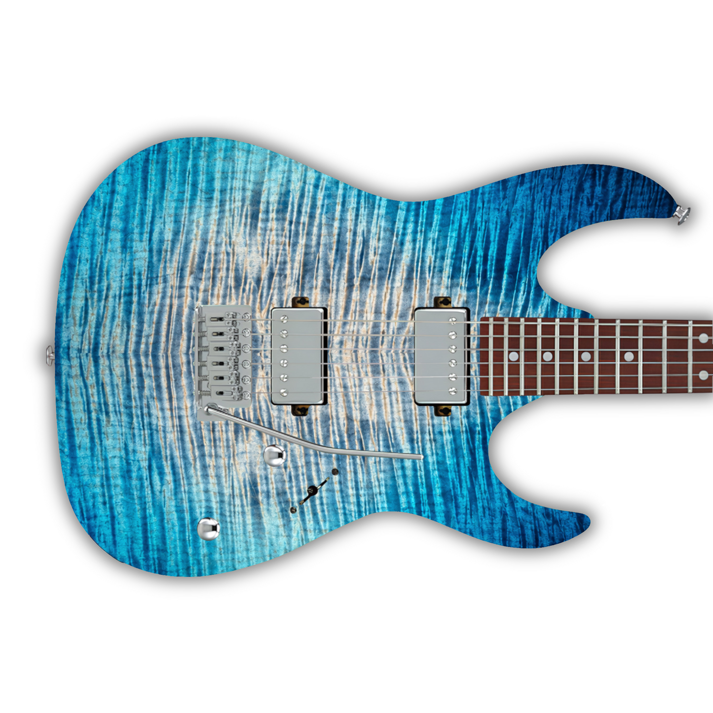 Flame Maple - Blue Burst - Guitar Vinyl Wrap