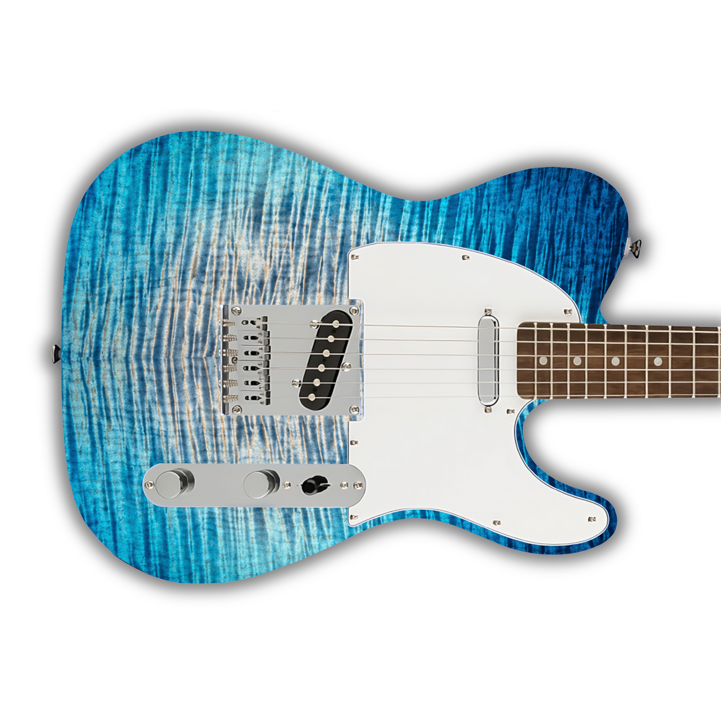 Flame Maple - Blue Burst - Guitar Vinyl Wrap