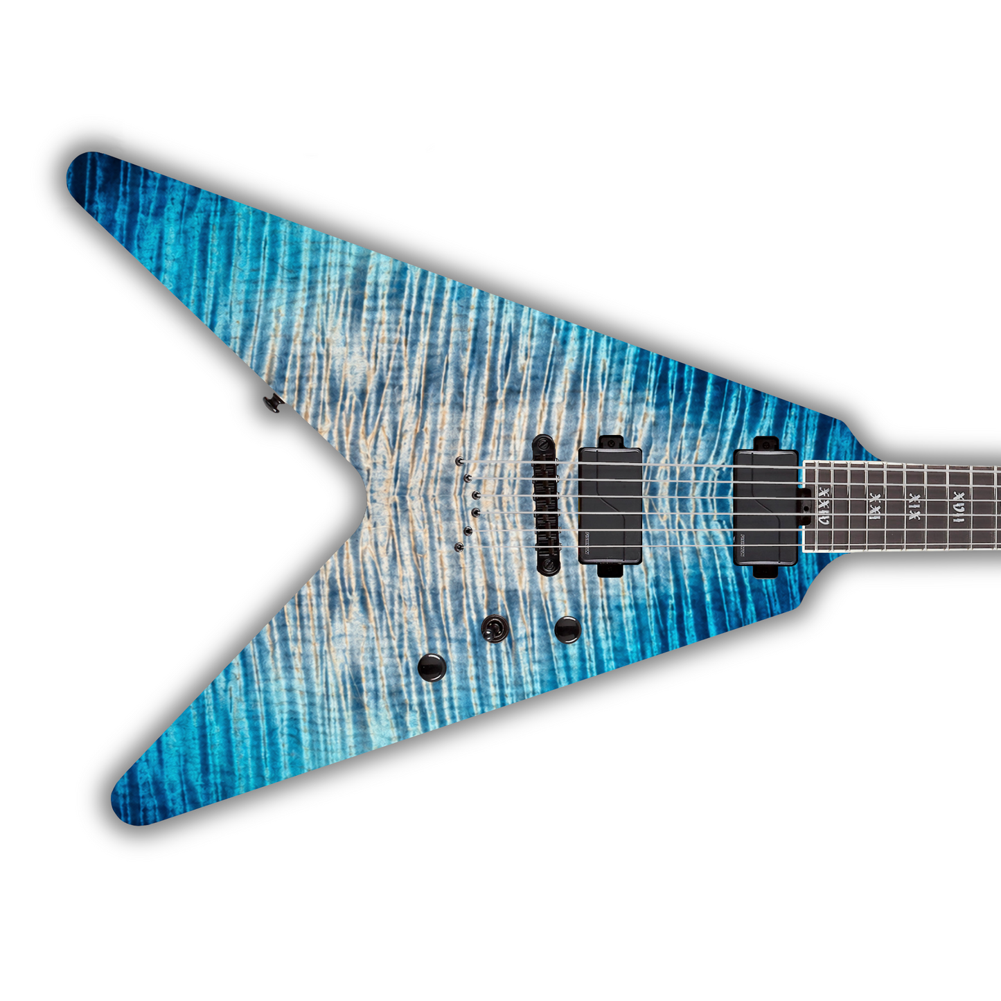 Flame Maple - Blue Burst - Guitar Vinyl Wrap