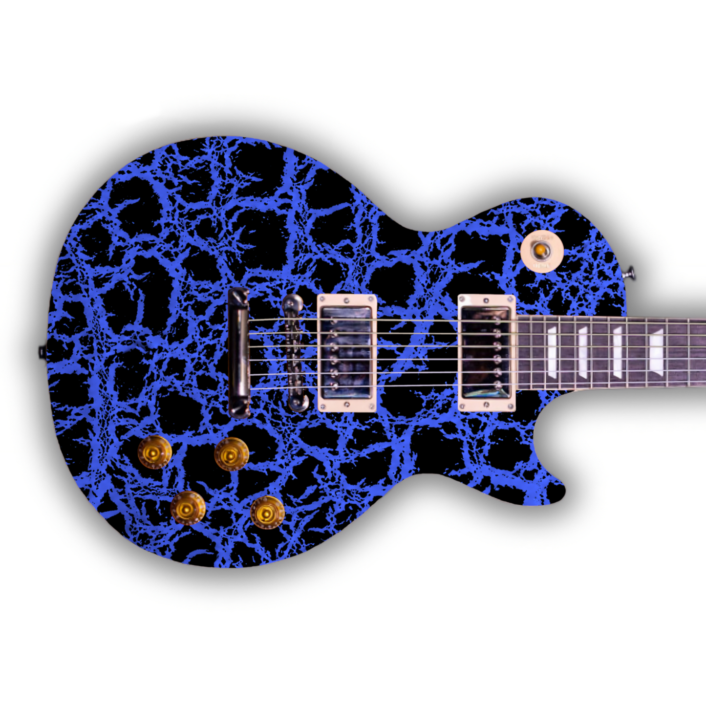Crackle - Blue - Guitar Vinyl Wrap