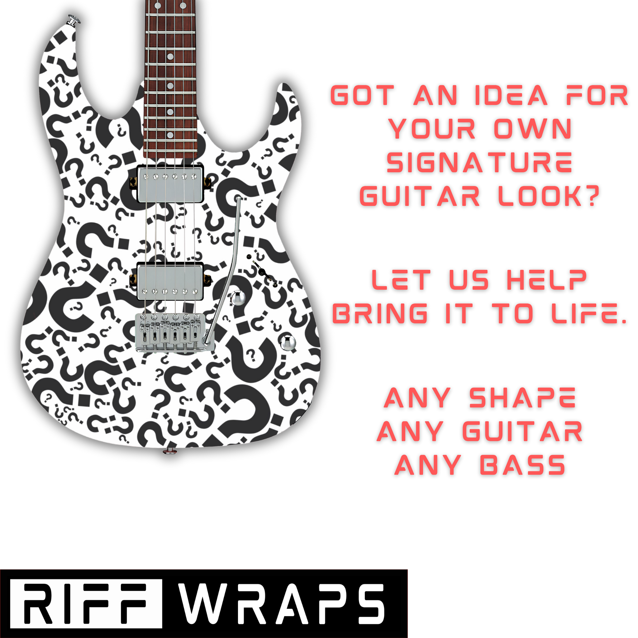 Custom Guitar & Bass Wraps, Skins, Decals, Stickers – Riff Wraps