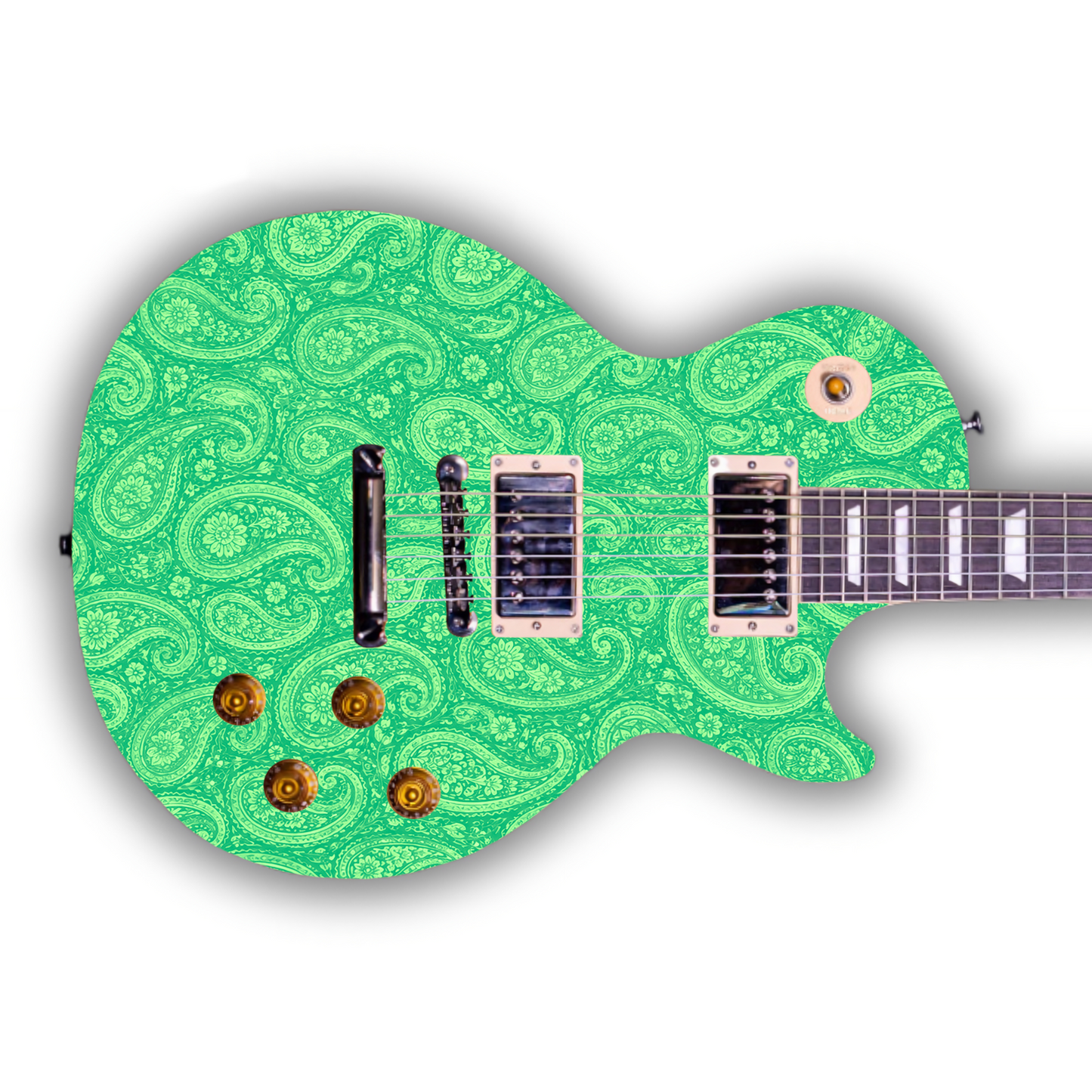 Paisley - Green - Guitar Vinyl Wrap