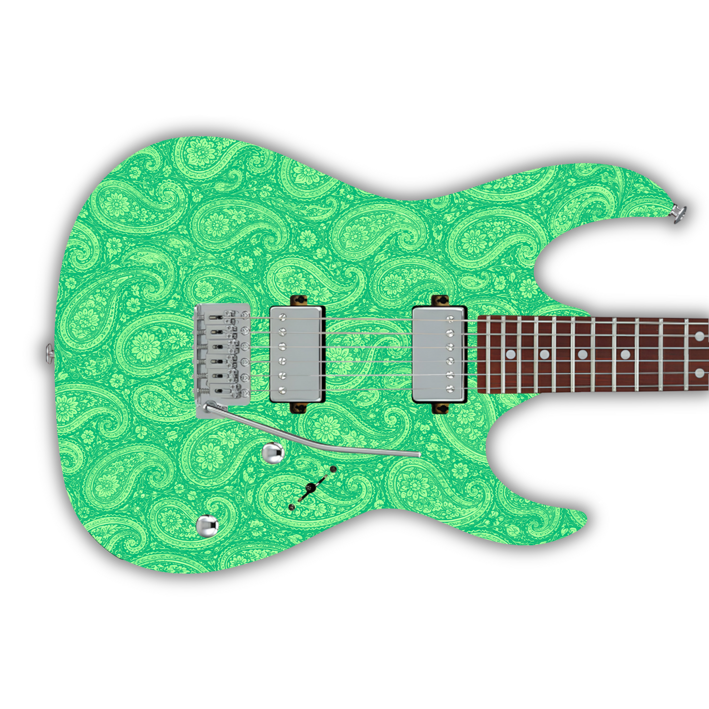 Paisley - Green - Guitar Vinyl Wrap