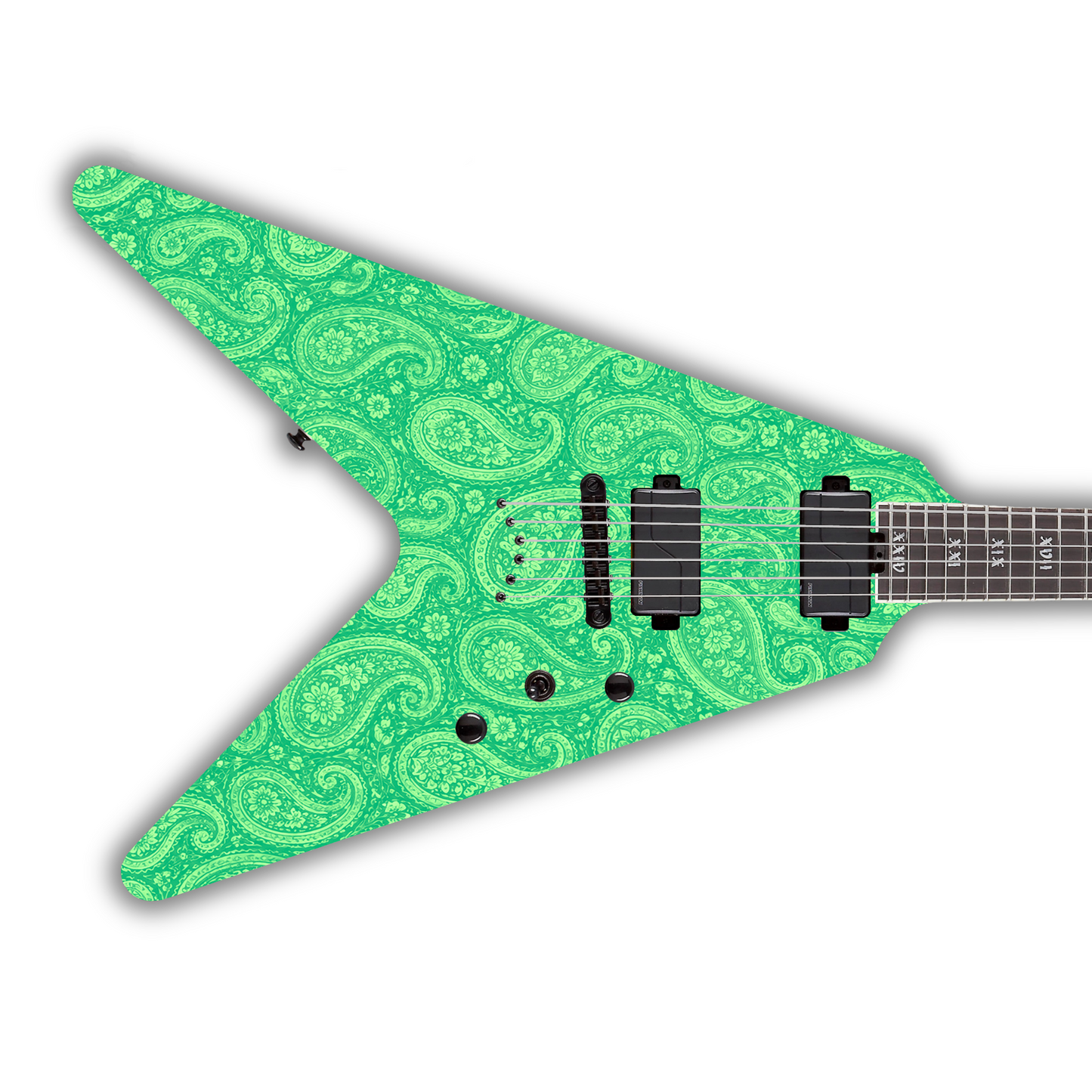 Paisley - Green - Guitar Vinyl Wrap