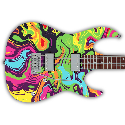 Swirls - Psychedelic - Guitar Vinyl Wrap