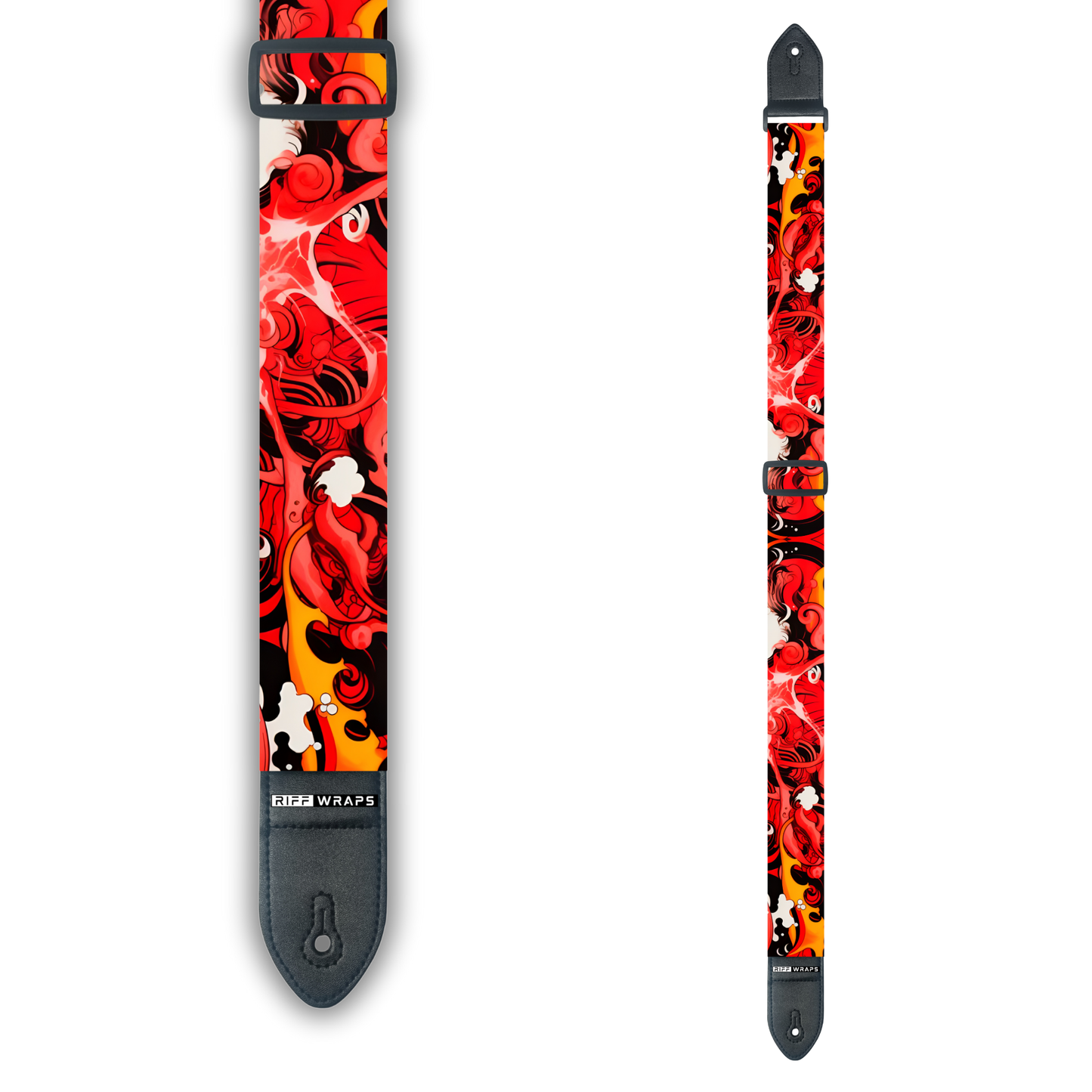 Tribal - Japan Inspired 1 - Guitar Wrap & Strap Bundle