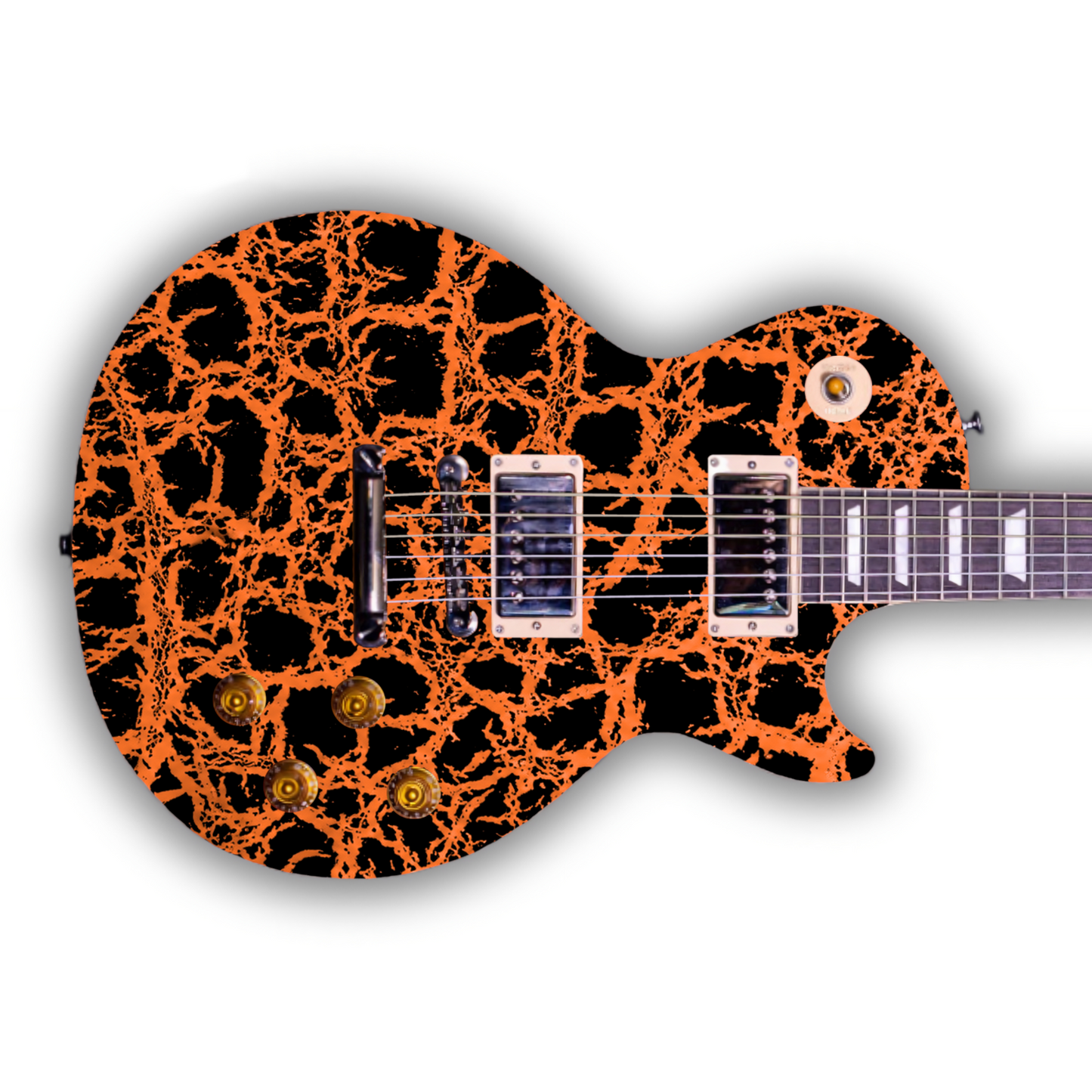 Crackle - Orange - Guitar Vinyl Wrap