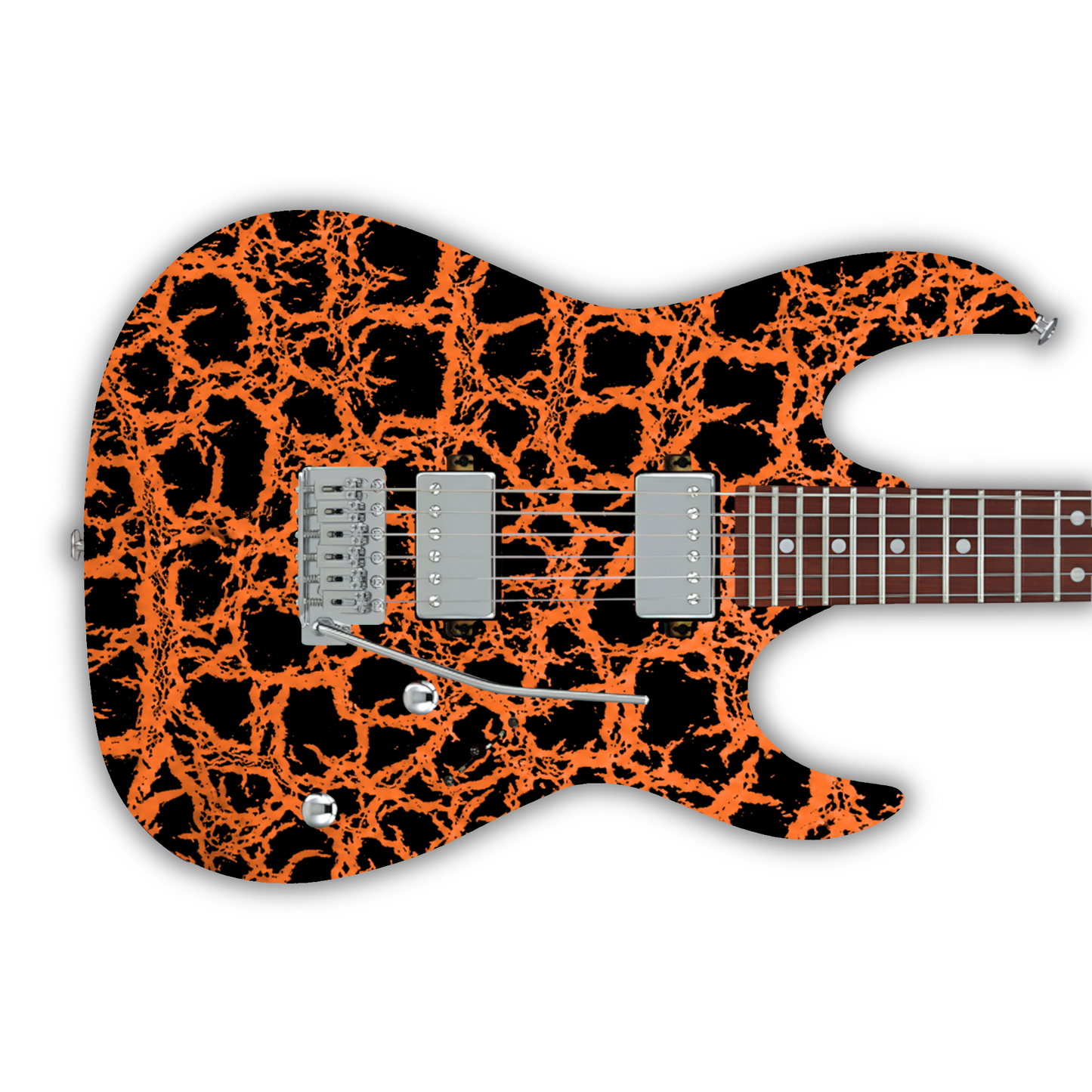 Crackle - Orange - Guitar Vinyl Wrap