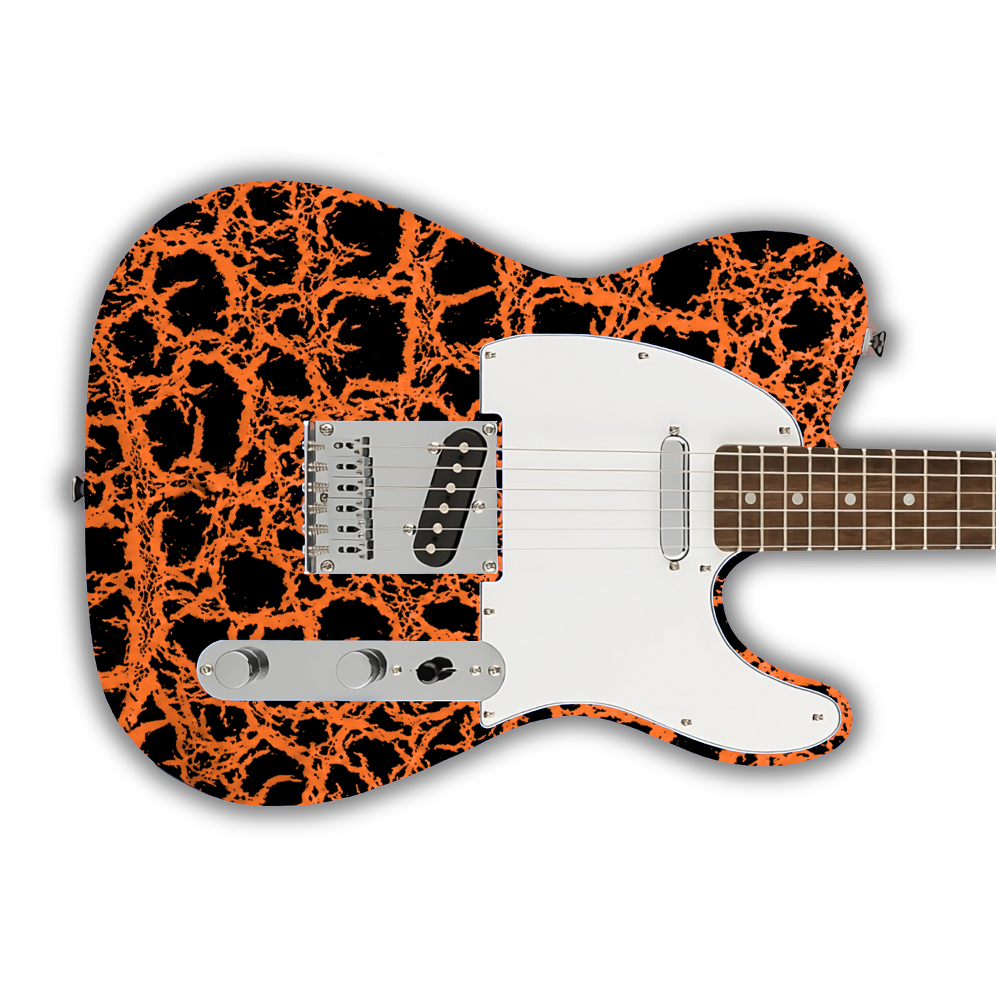 Crackle - Orange - Guitar Vinyl Wrap