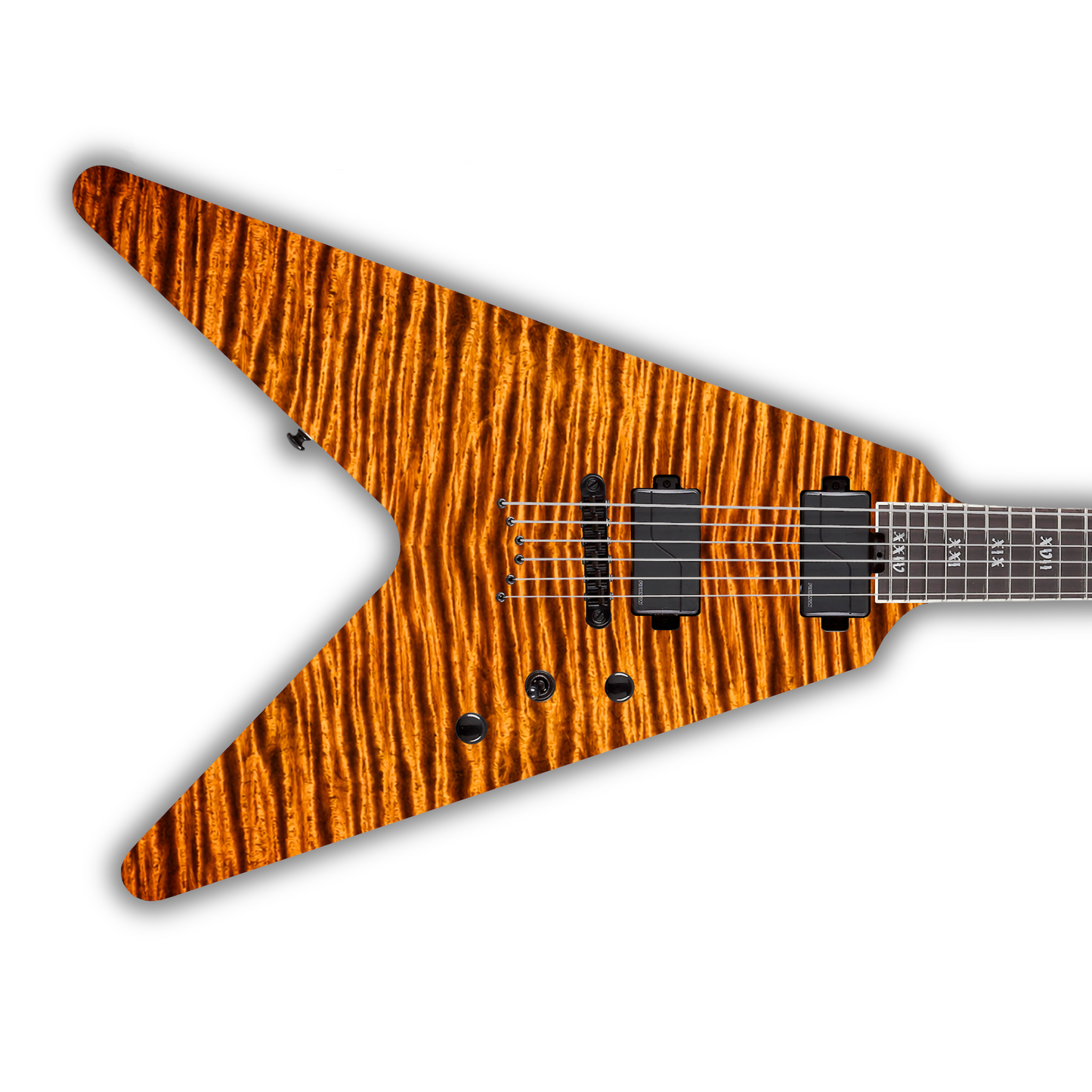 Flame Maple - Orange - Guitar Vinyl Wrap