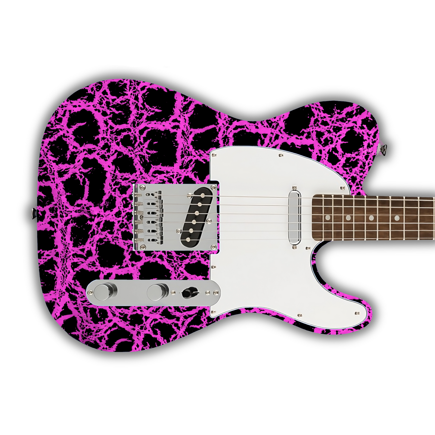 Crackle - Pink - Guitar Vinyl Wrap