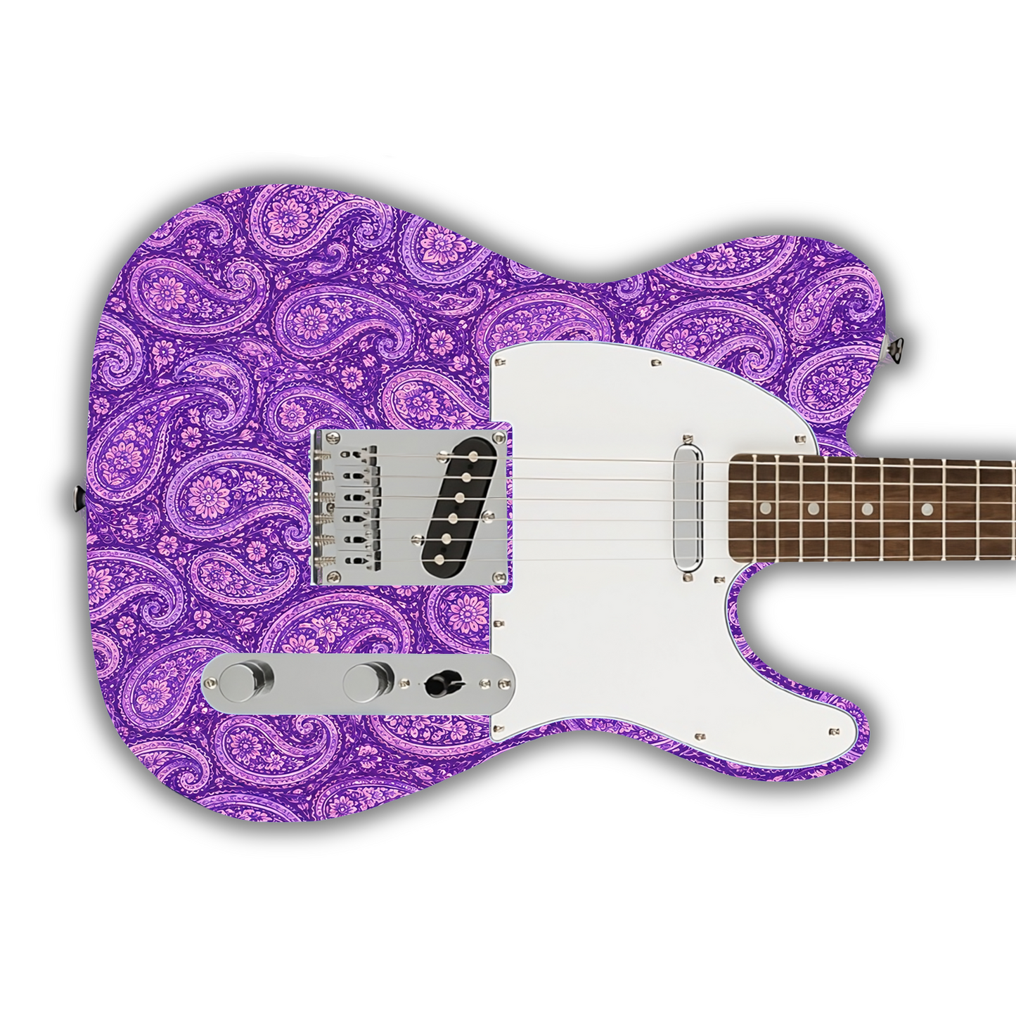 Paisley - Purple & Pink - Guitar Vinyl Wrap