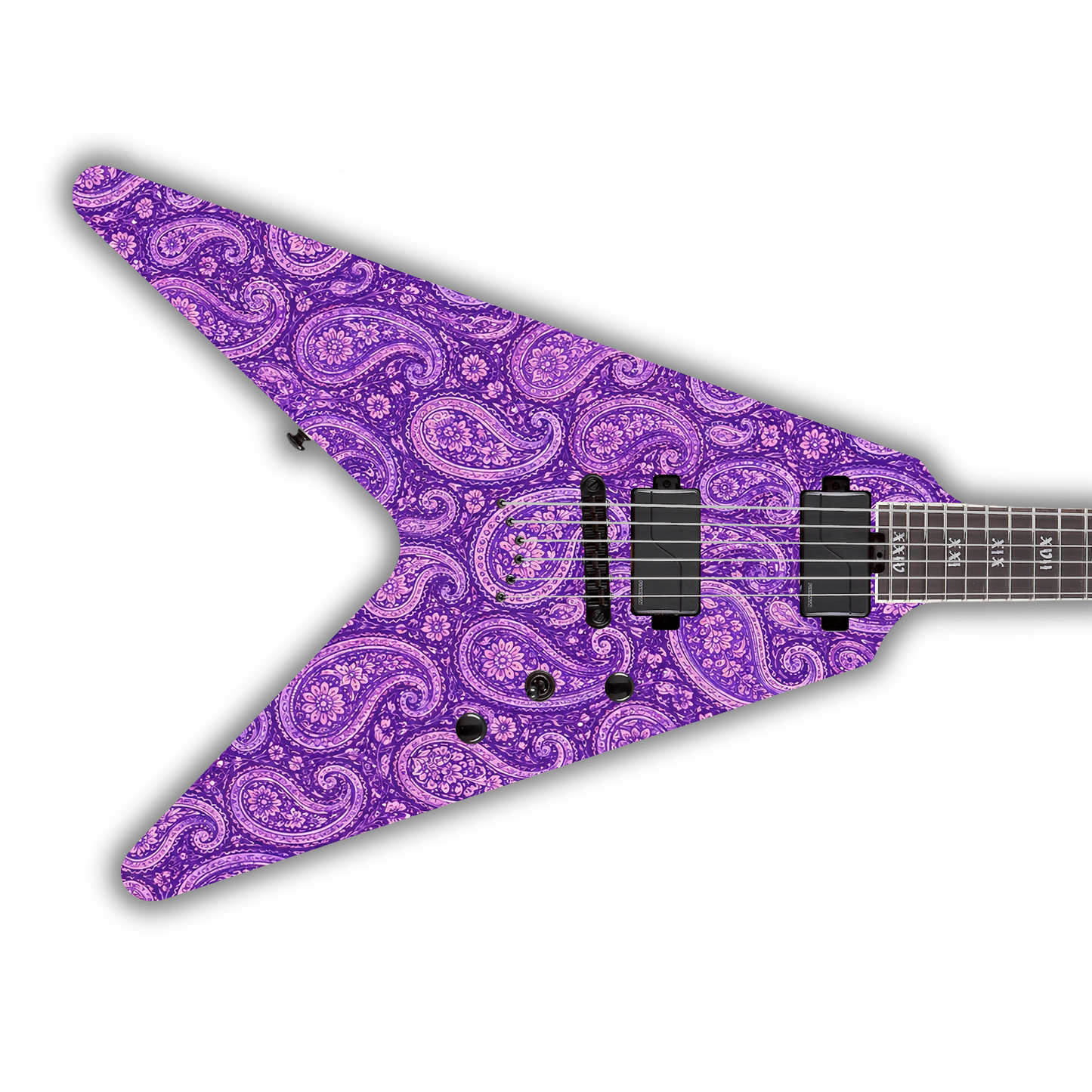 Paisley - Purple & Pink - Guitar Vinyl Wrap