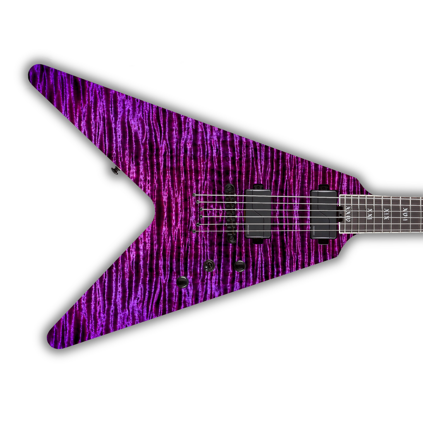 Flame Maple - Purple - Guitar Vinyl Wrap
