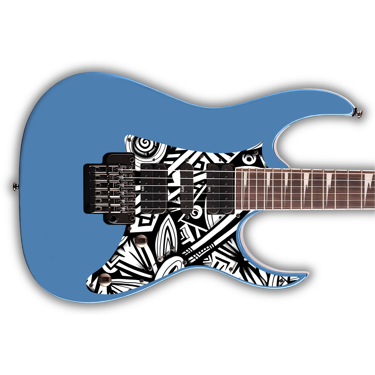 Black & White  -Pickguards - Ibanez RG Style