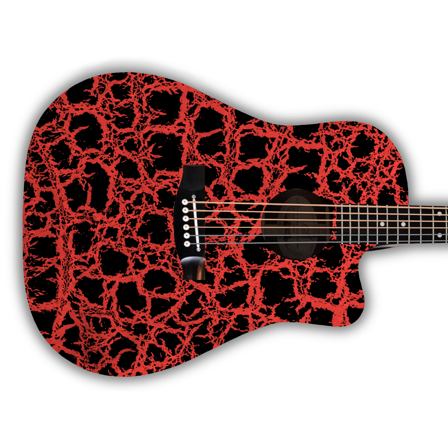 Crackle - Red - Guitar Vinyl Wrap