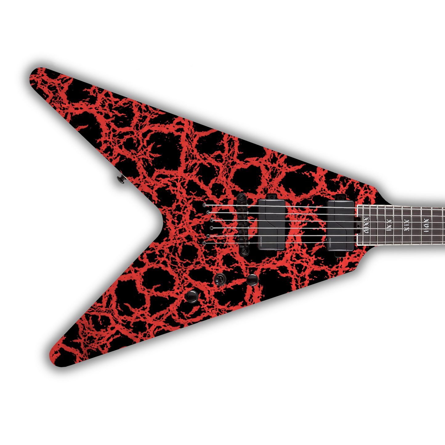 Crackle - Red - Guitar Vinyl Wrap