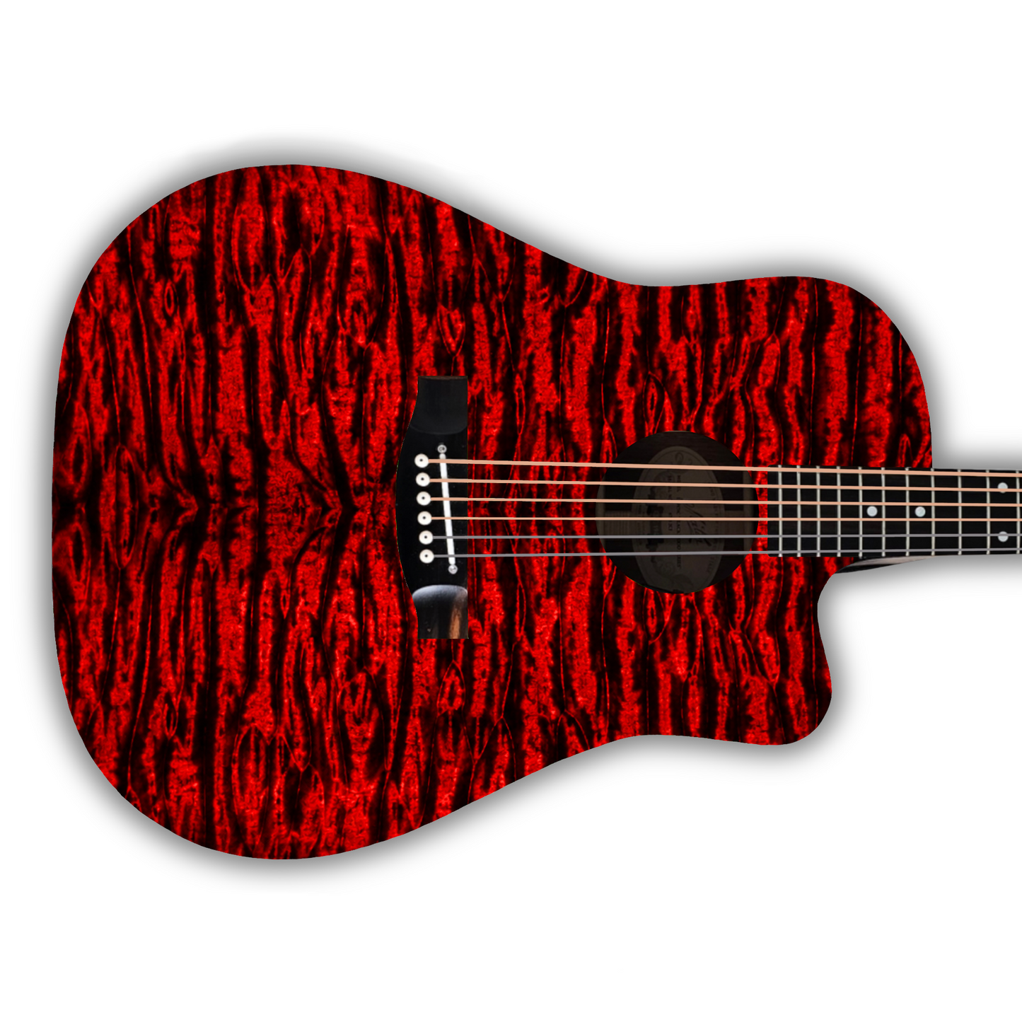 Flame Maple - Red - Guitar Vinyl Wrap