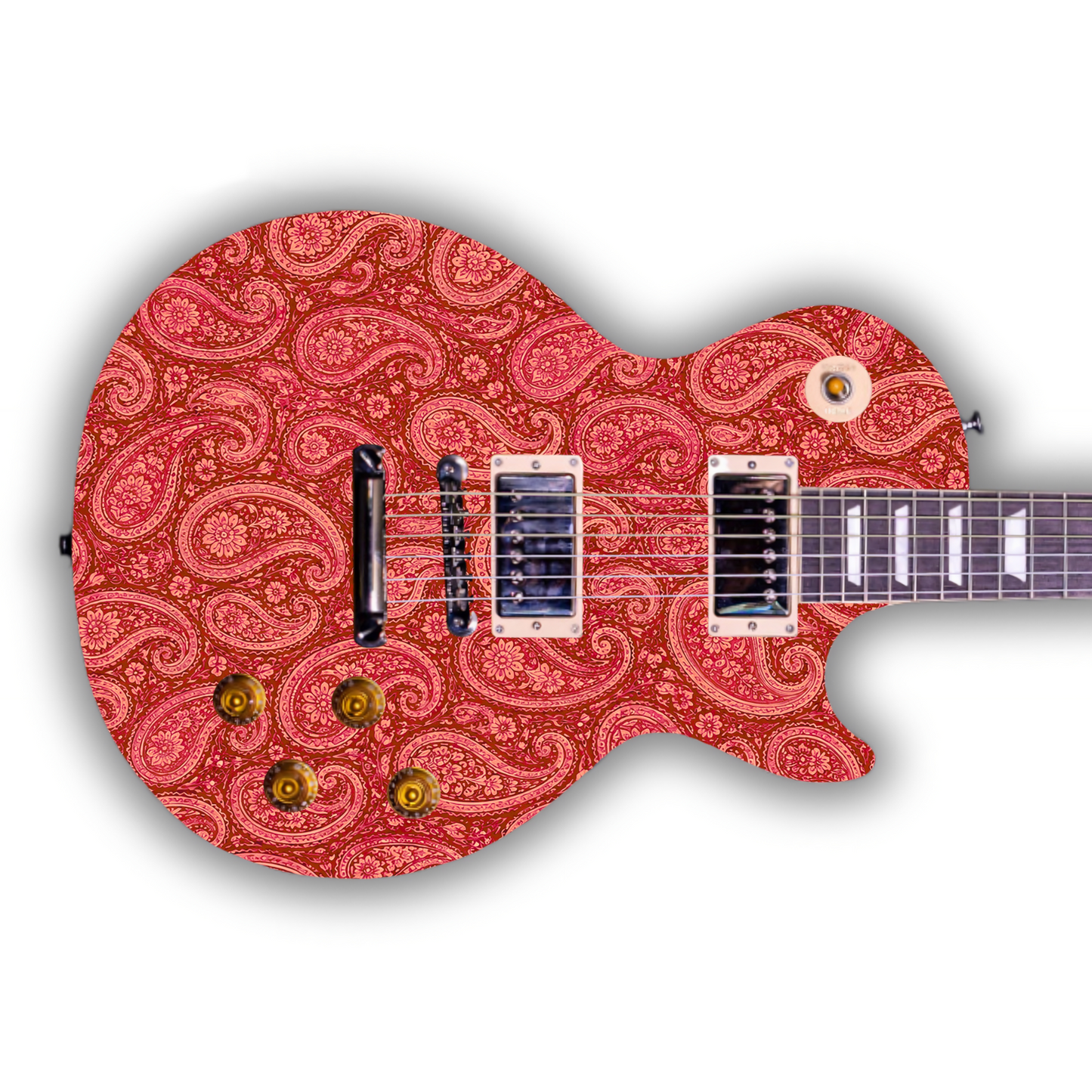 Paisley - Red - Guitar Vinyl Wrap