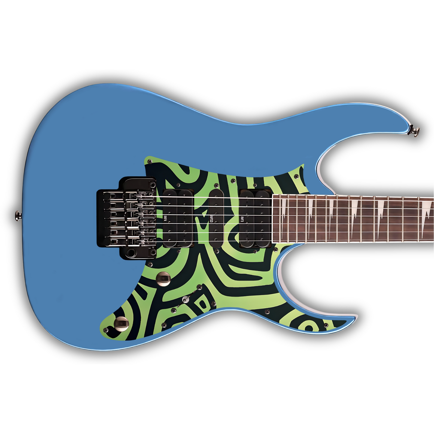 Tribal - Aperiodic Green & Black - Pickguard